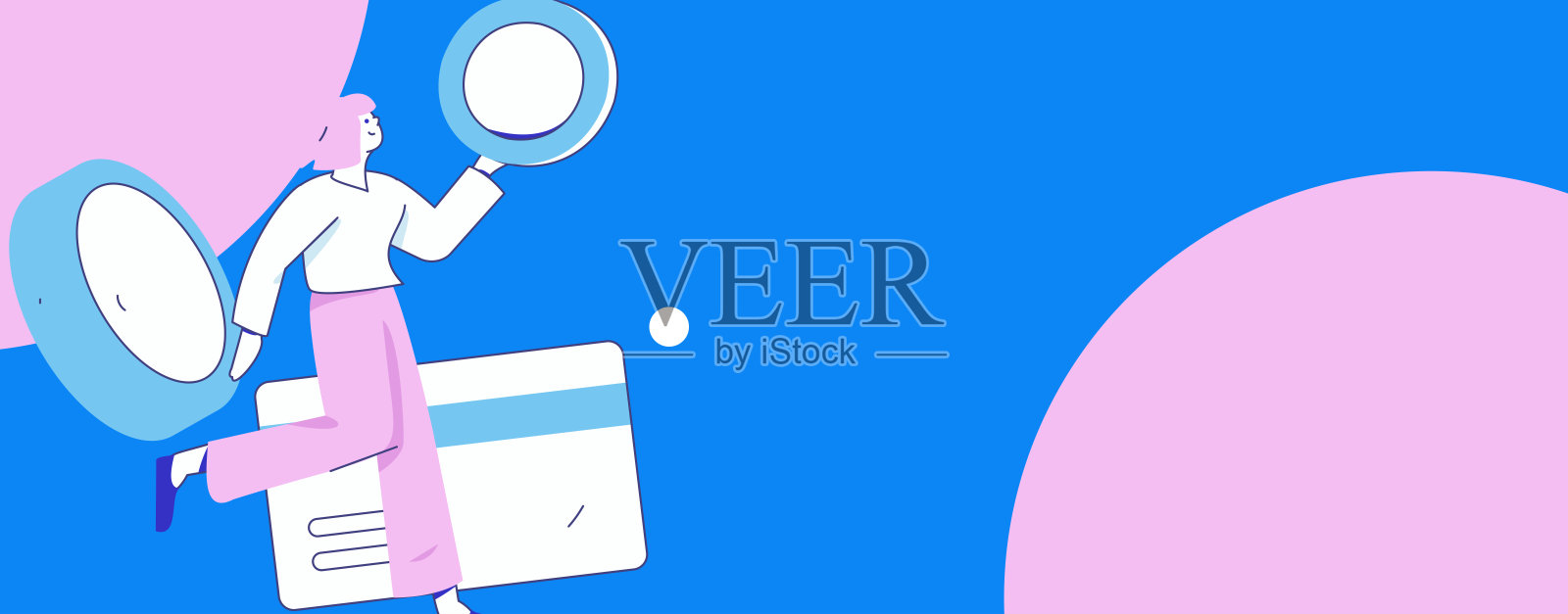 在线购物支付安全角色扁平矢量概念操作手绘插图插画图片素材