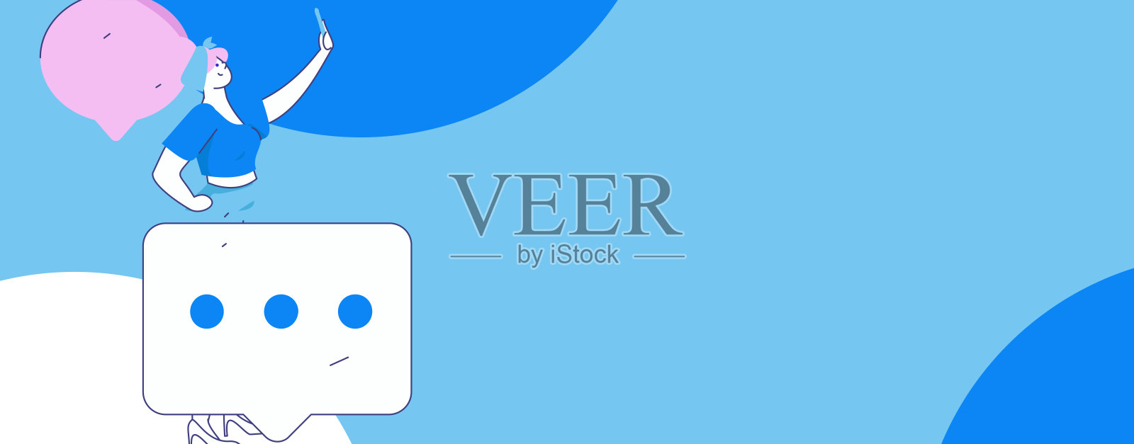 与顾问沟通的扁平矢量角色概念操作手绘插图插画图片素材