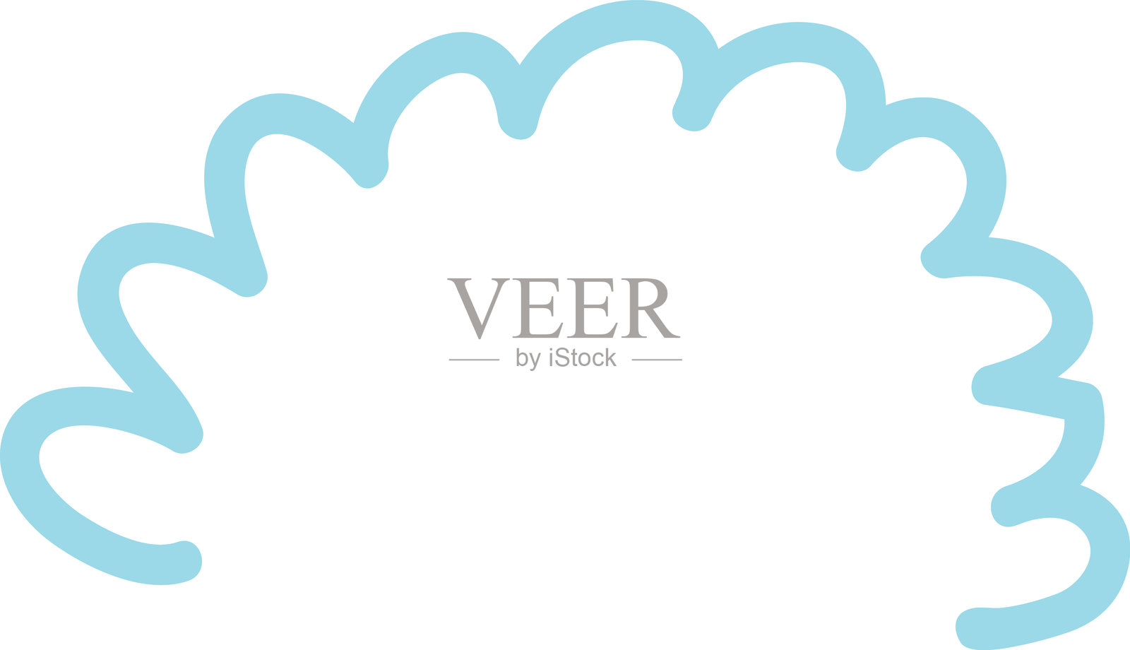 霓虹色元素涂鸦阳光爆发-光线表达符号-不同形状插画图片素材