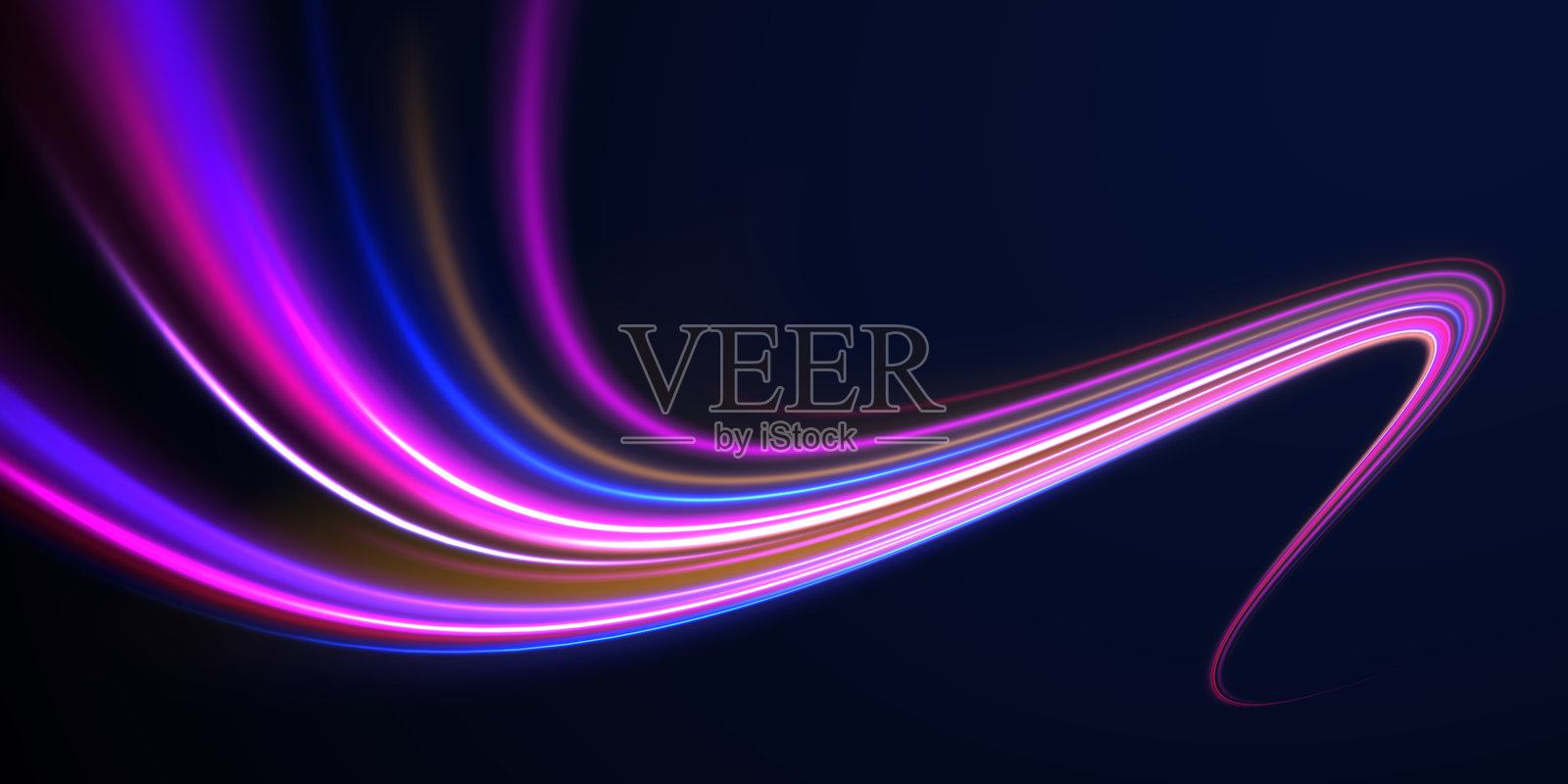 速度霓虹线插画图片素材