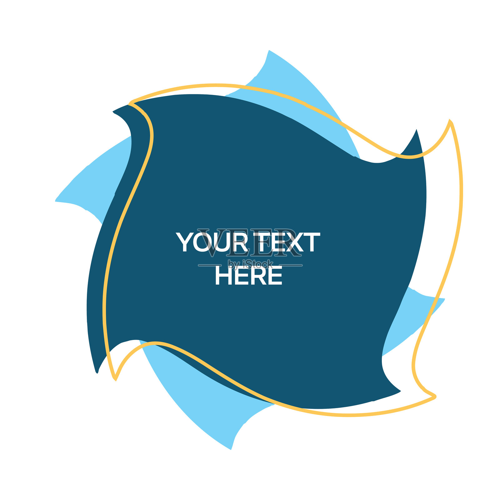 圆形创意抽象形状构成的插图插画图片素材