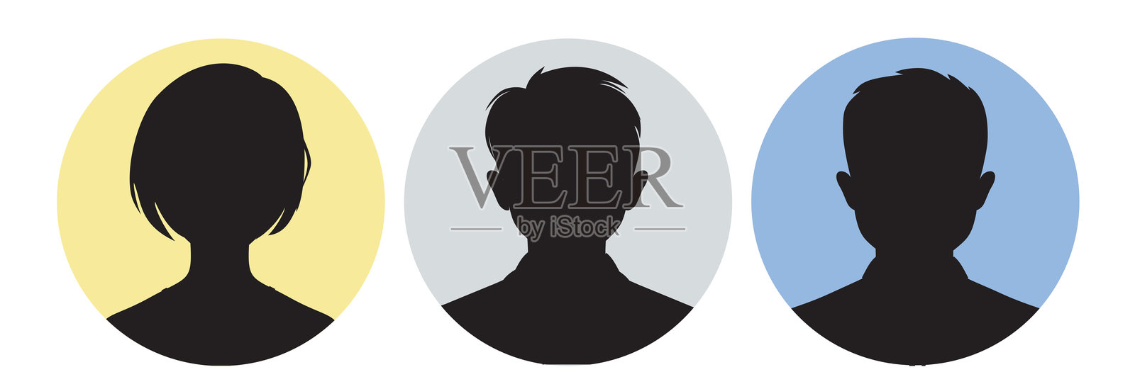 人头部轮廓设计元素图片