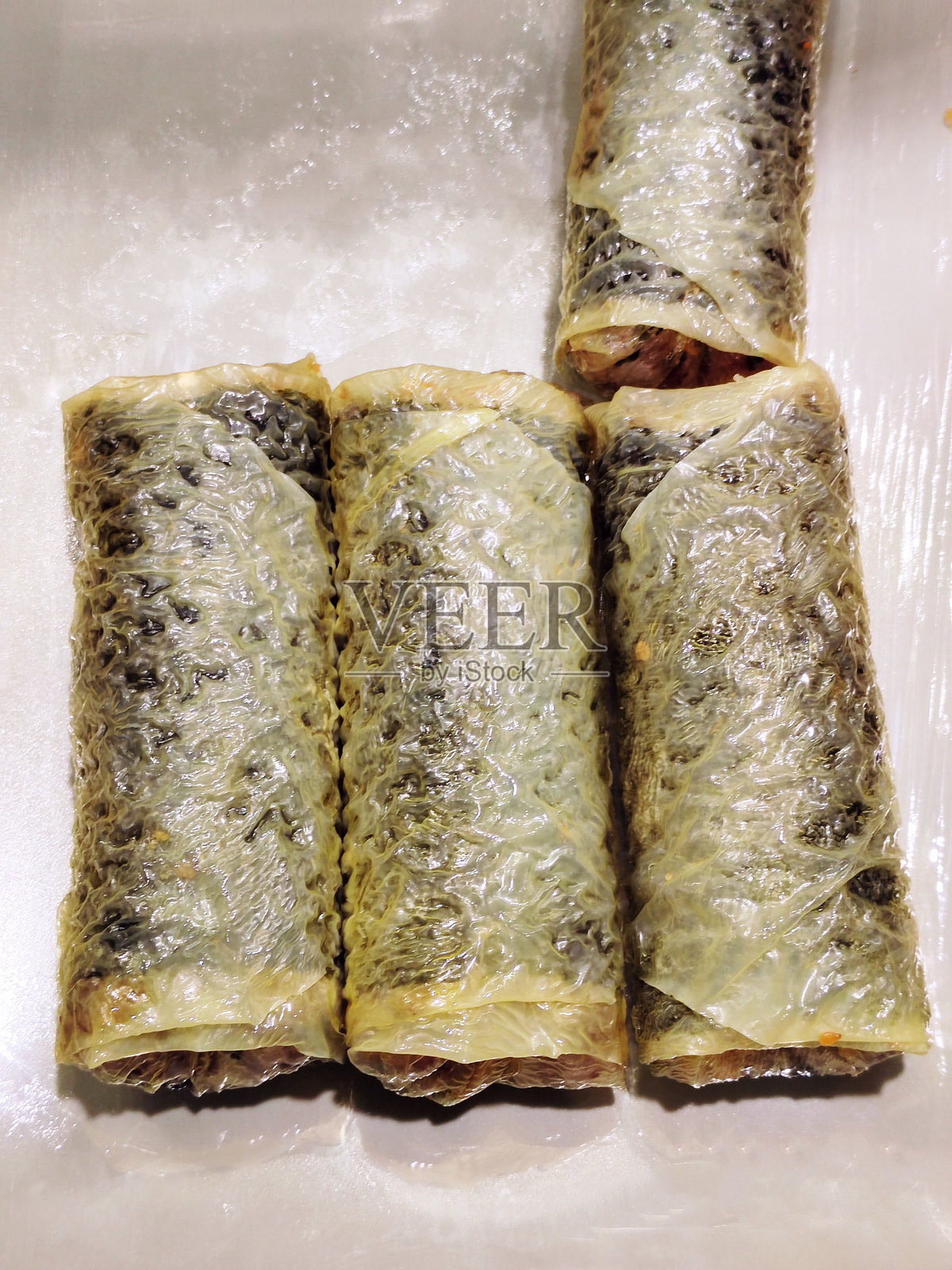 素食猪肉松米卷照片摄影图片