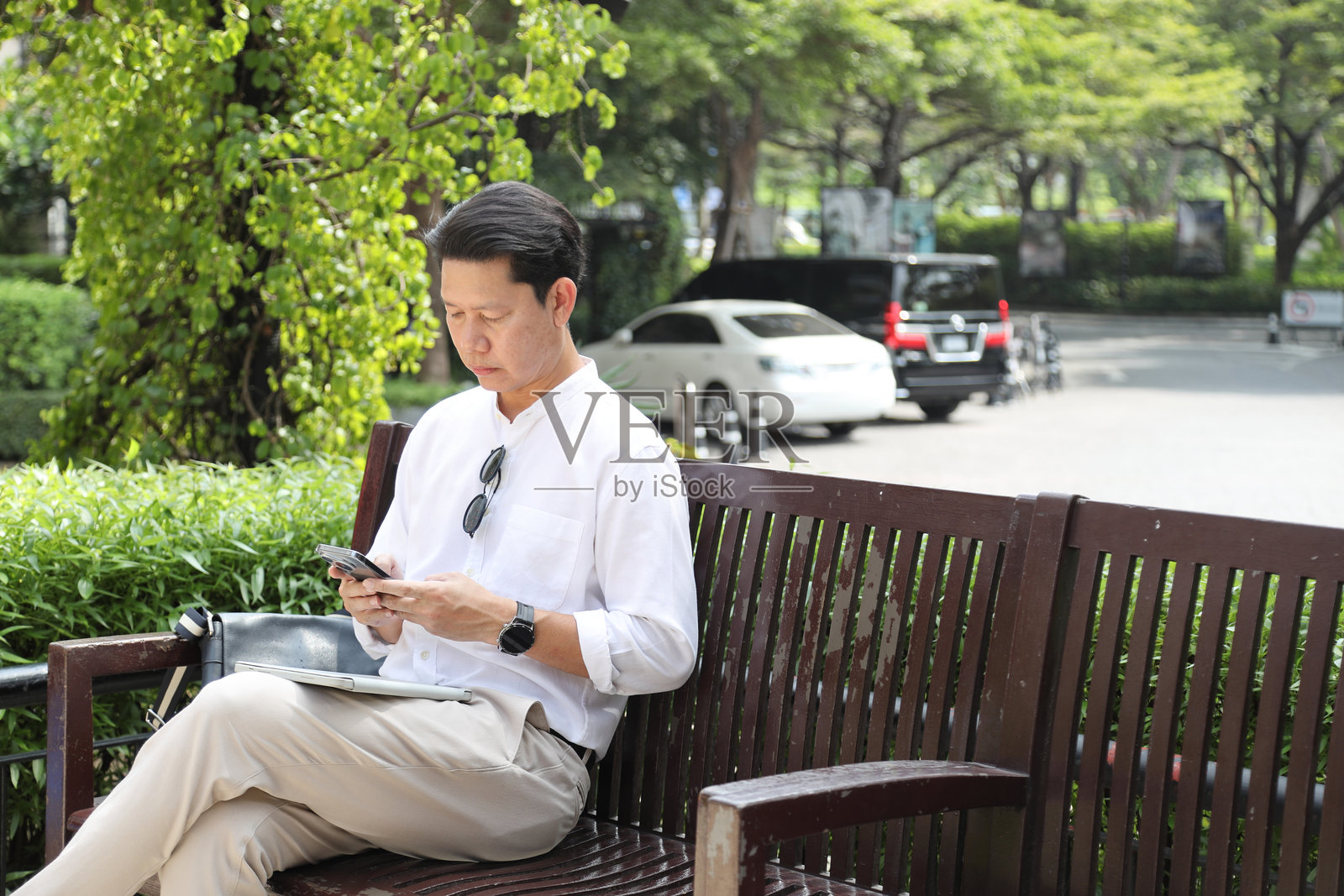 亚洲商界人士照片摄影图片