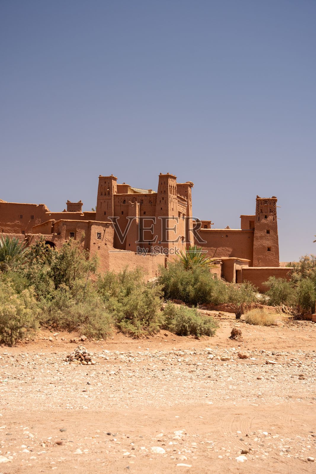 阿伊特·本·哈杜，摩洛哥瓦尔扎扎特省的古堡或防御村庄。照片摄影图片