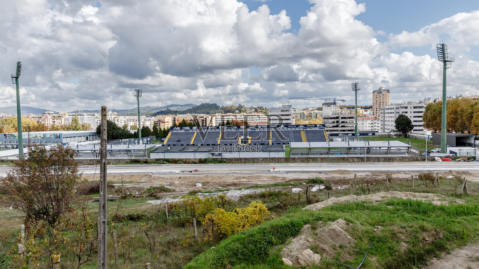 葡萄牙布拉加的维拉诺瓦·德·法马利康市立体育场照片摄影图片