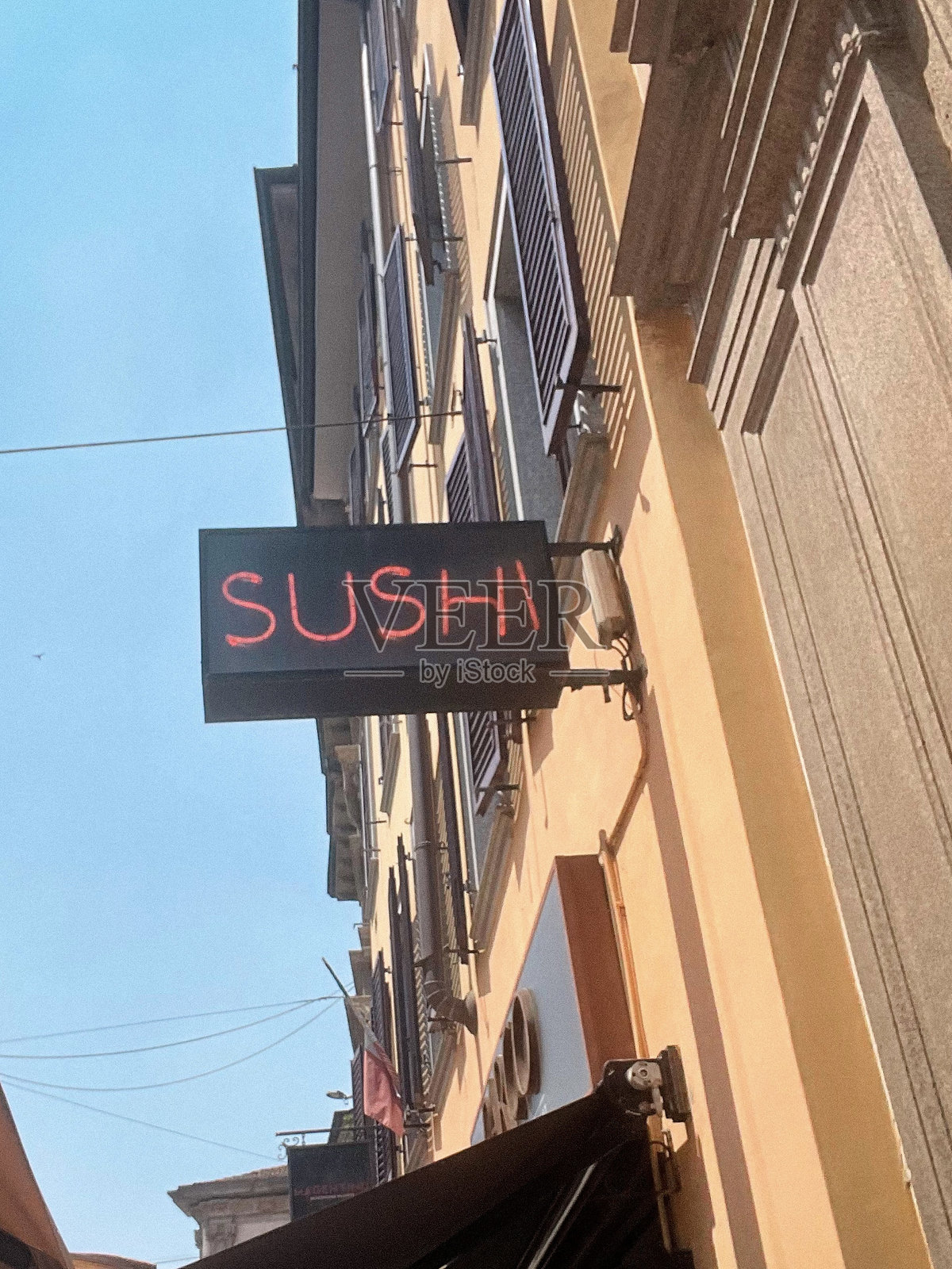 寿司展示标志照片摄影图片