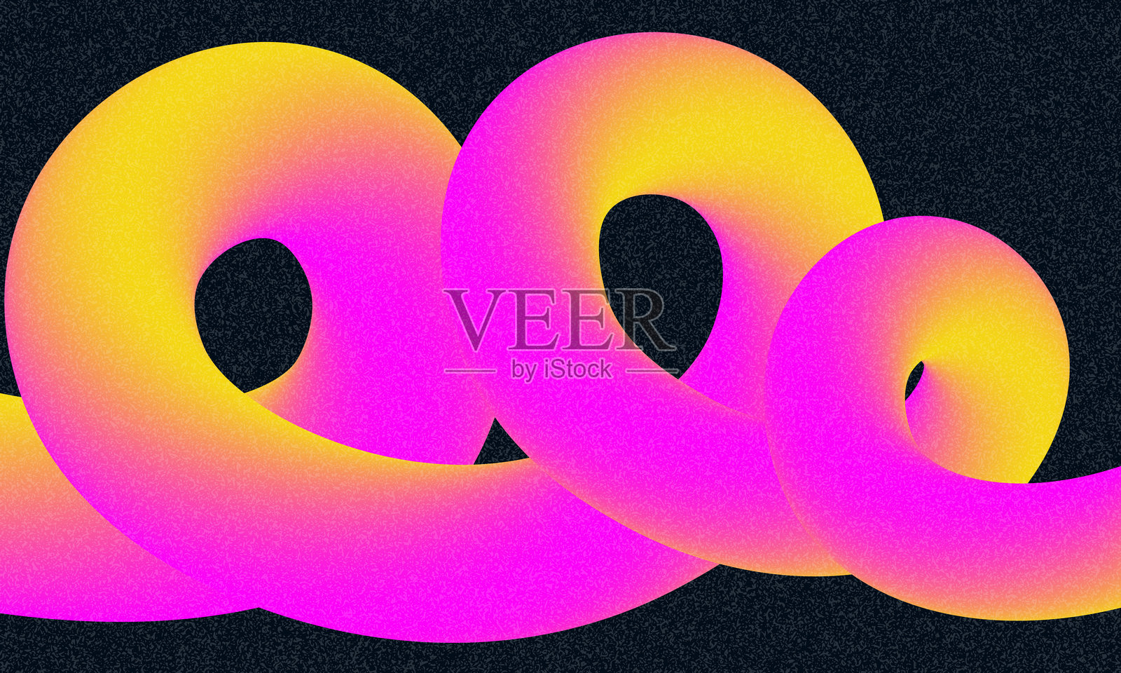 3D抽象多彩扭曲液体形状创意设计元素矢量。波浪形状与多彩渐变。霓虹灯，照亮框架设计。3D矢量渐变鲜艳色彩颗粒背景。插画图片素材