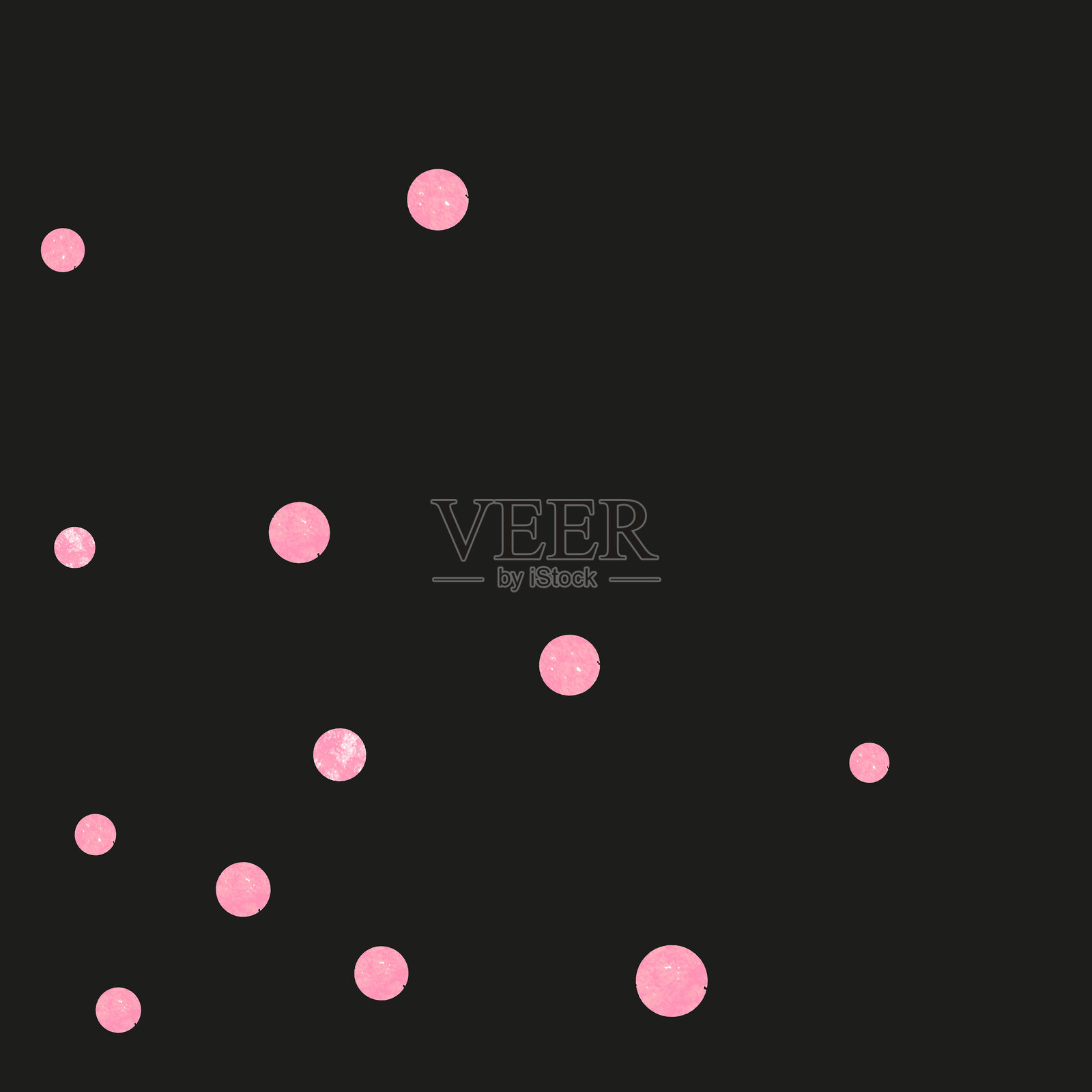 波点横幅。手绘纺织品。斯堪的纳维亚风格插画图片素材