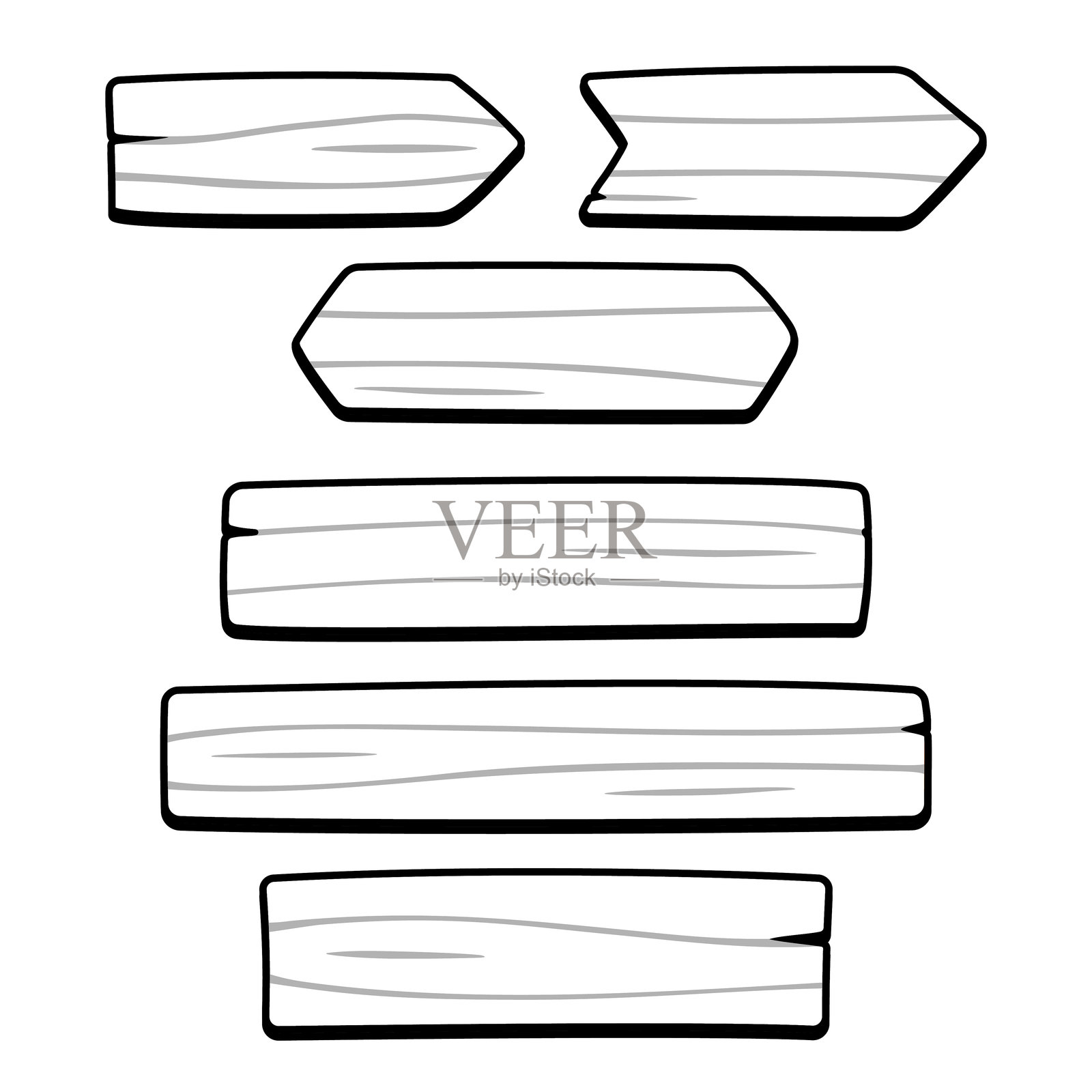 木板套装插画图片素材