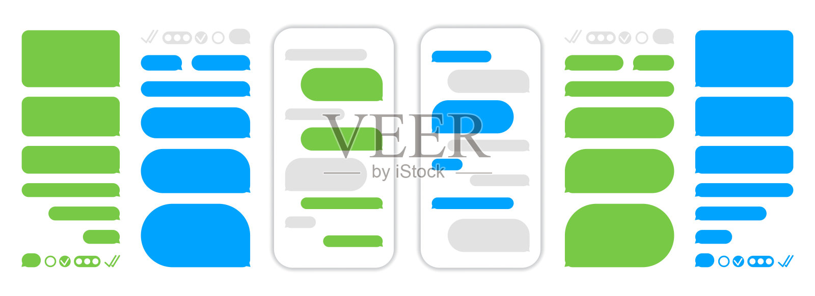 聊天气泡 14插画图片素材