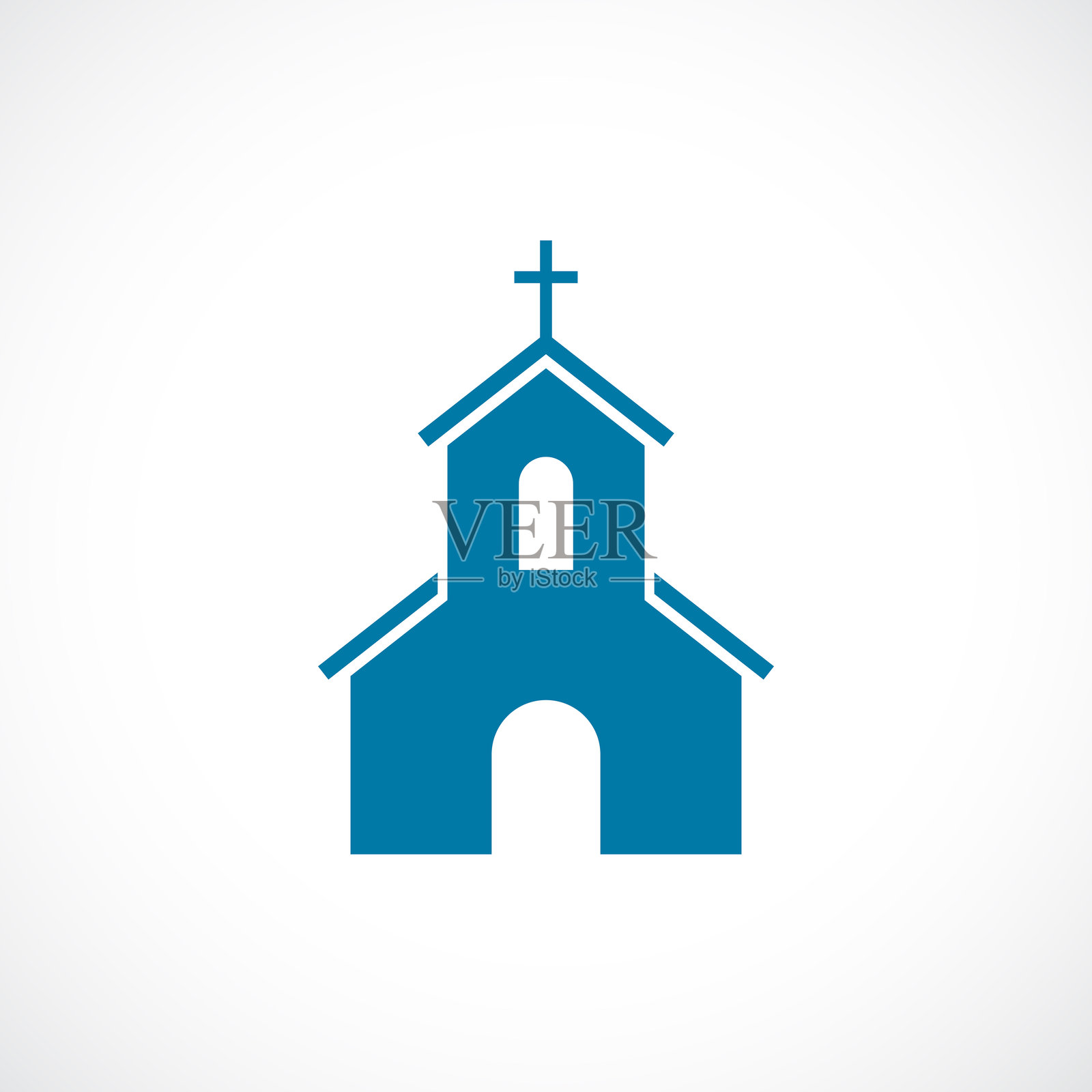 教堂建筑矢量图标插画图片素材