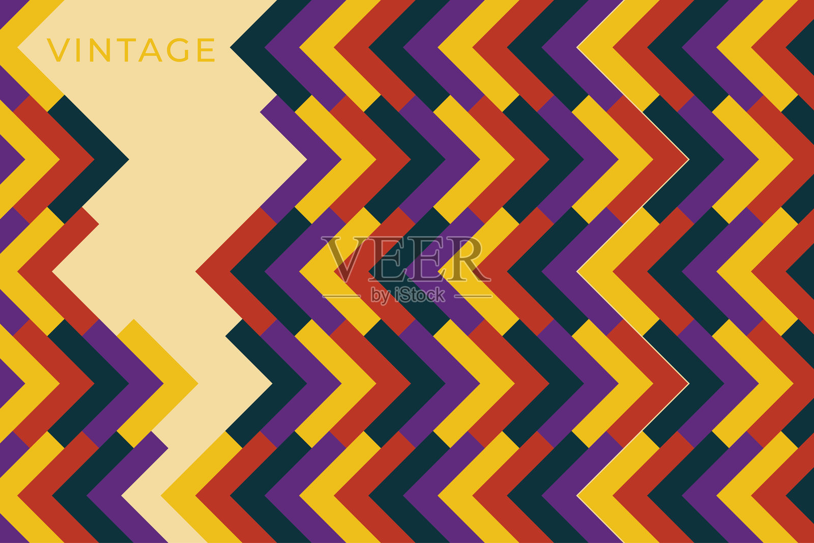 抽象几何图案背景，抽象三角形图案，无缝三角形图案。插画图片素材