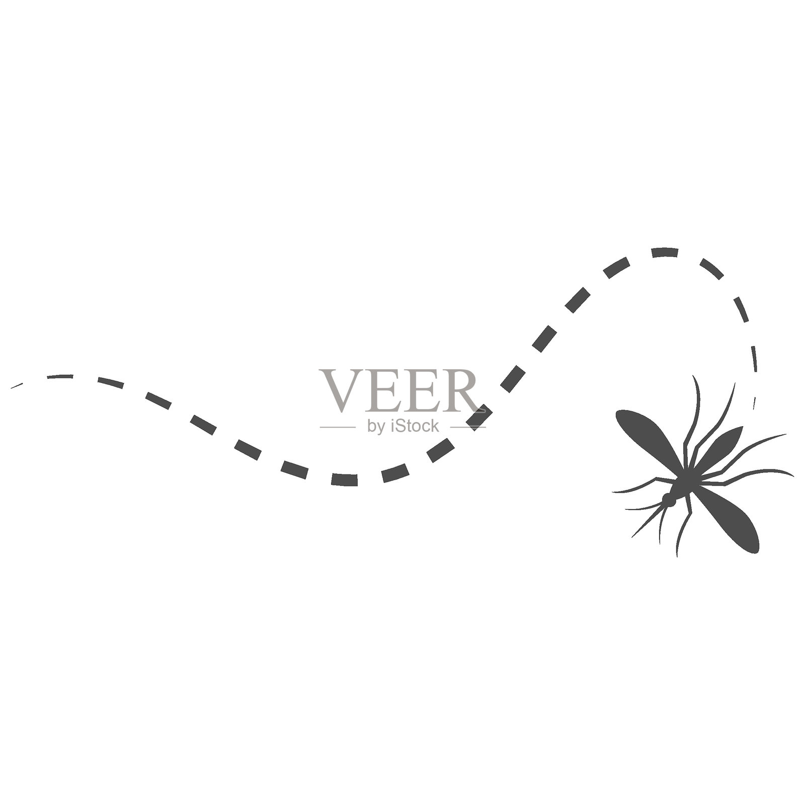 蚊子图标logo设计插画图片素材