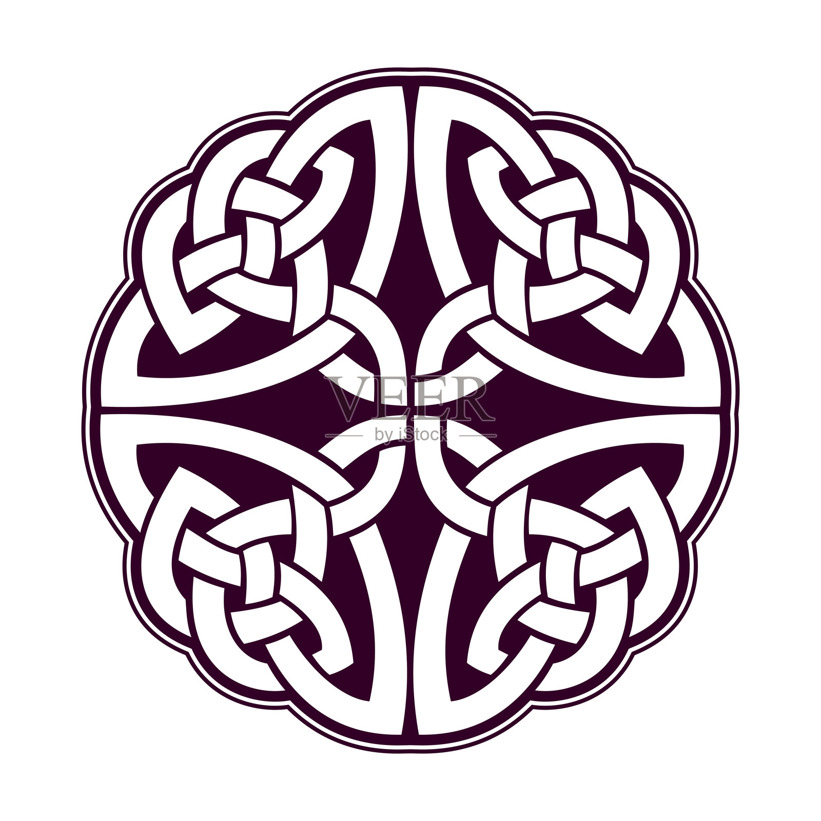 凯尔特符文符号矢量插图插画图片素材