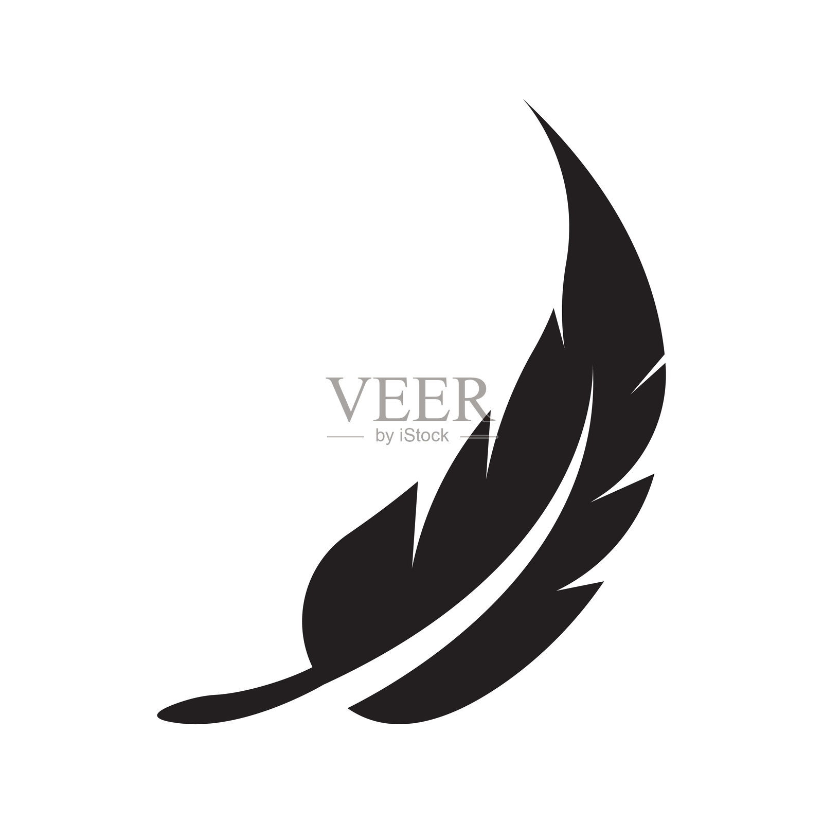 羽毛标志图标插画图片素材