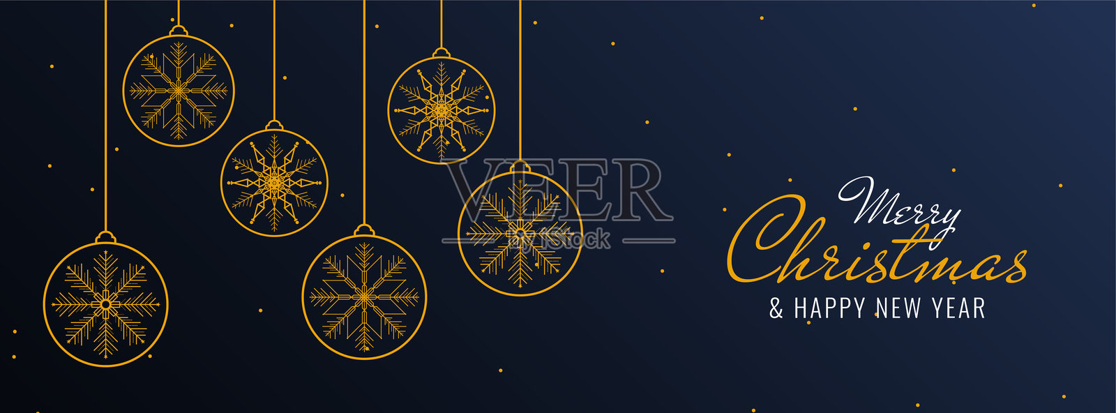 美丽的节日背景，圣诞快乐插画图片素材