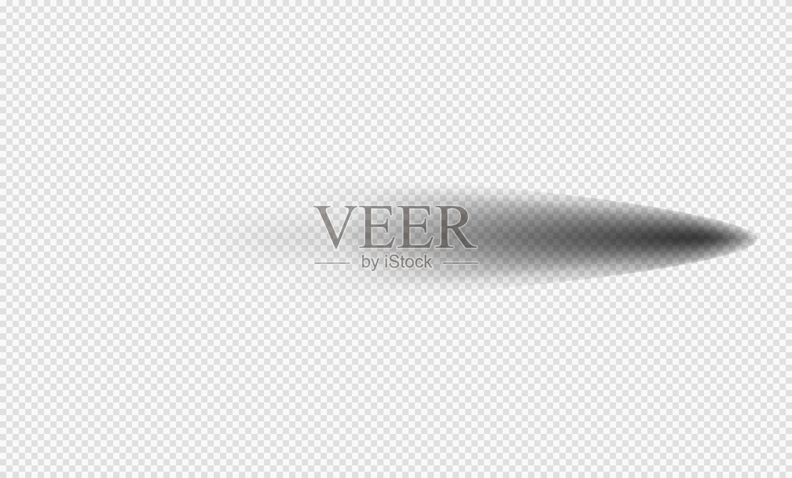 真实的柔和边缘阴影。矢量阴影效果。透明椭圆阴影。插画图片素材