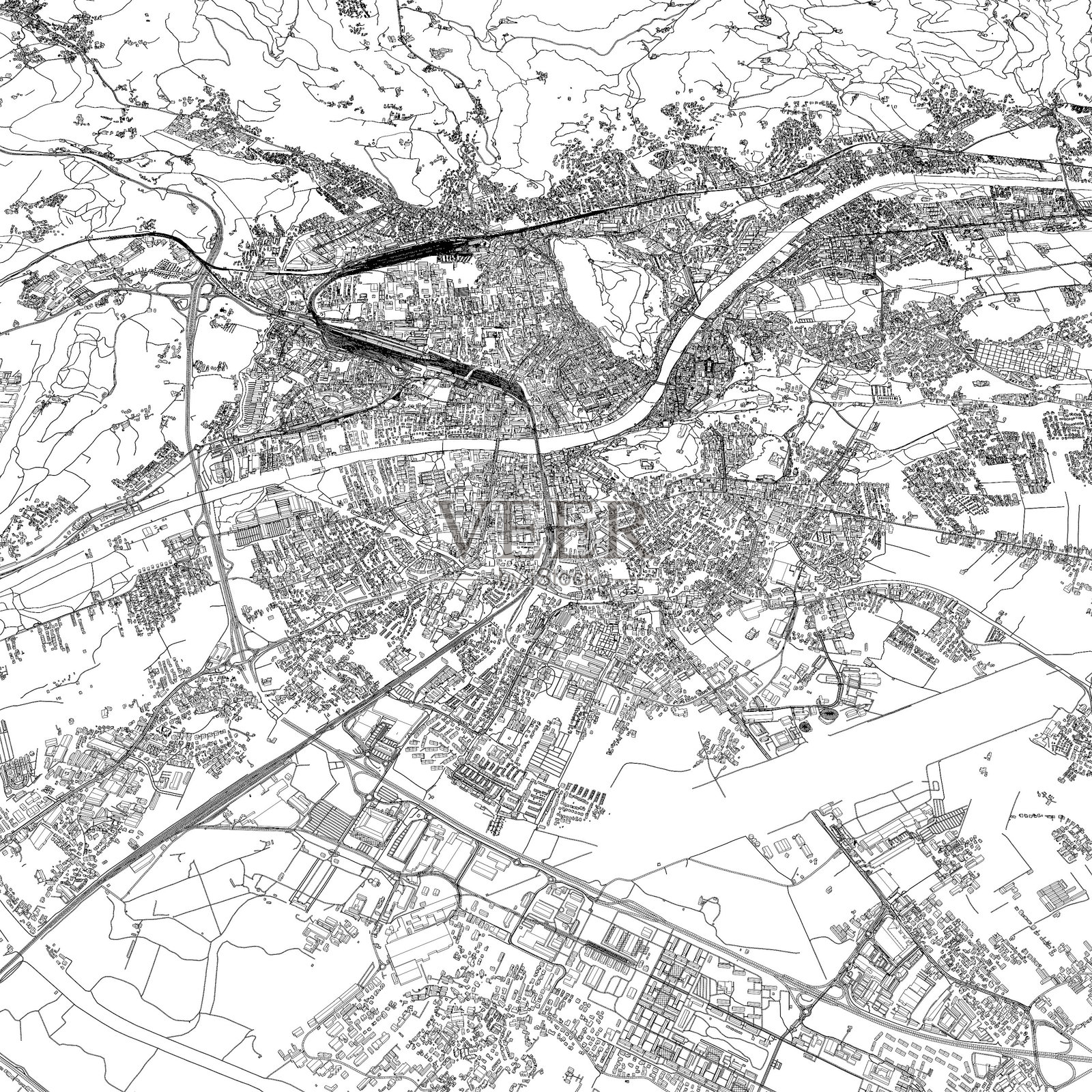 奥地利萨尔茨堡的城市和城市生活的3D插图照片摄影图片