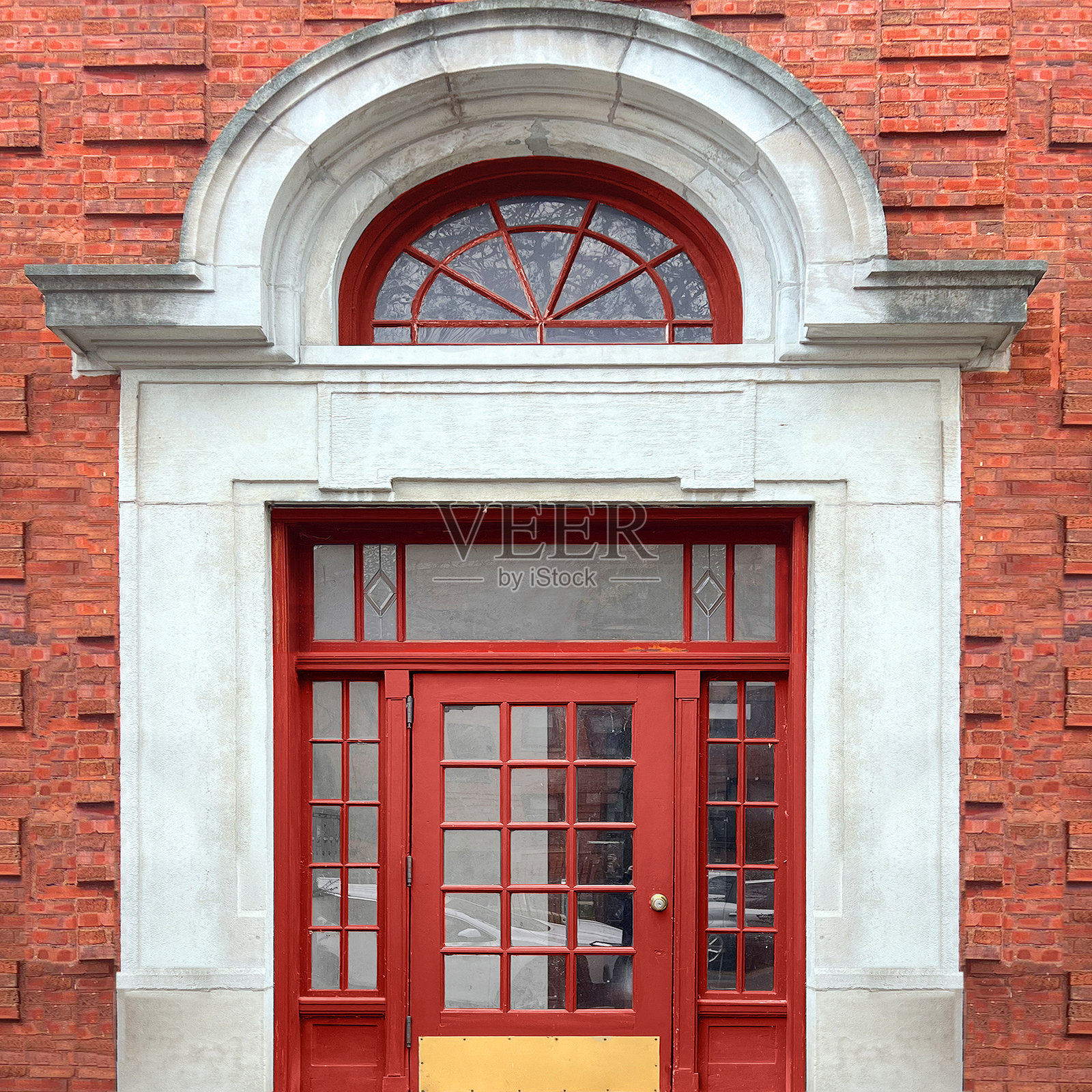芝加哥的红色门口照片摄影图片