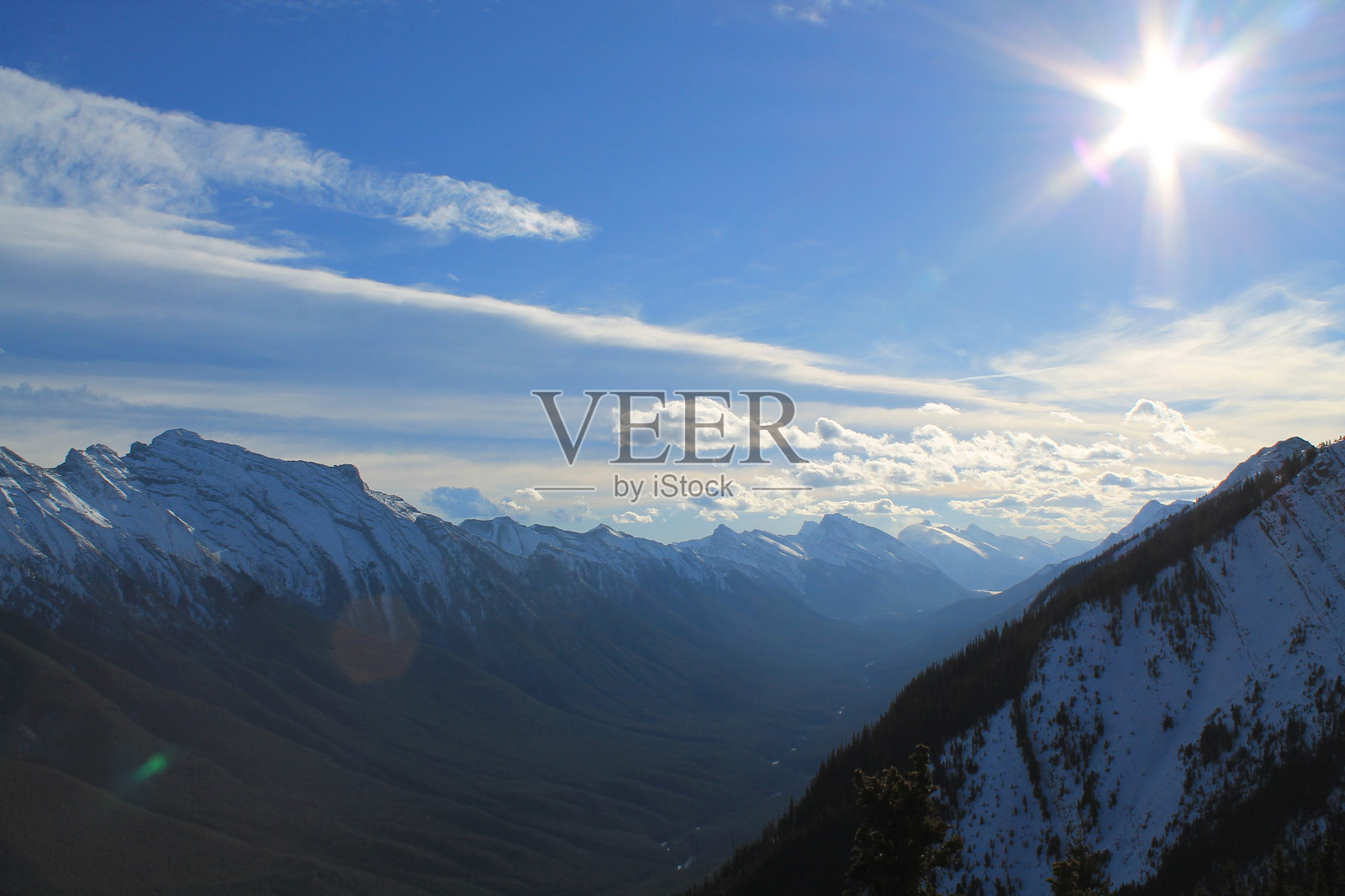 阿尔伯塔的山脉照片摄影图片