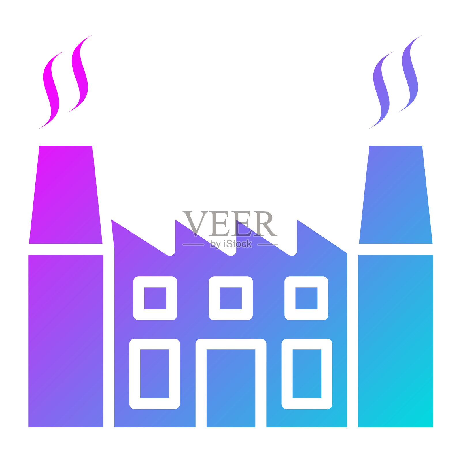 核电站矢量图标设计插图插画图片素材