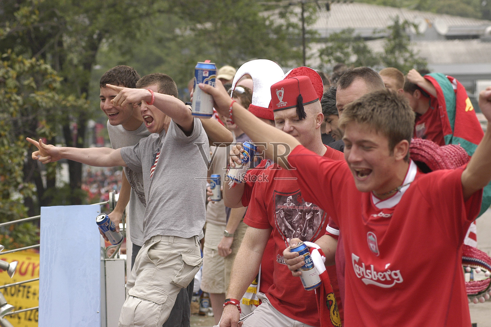 利物浦足球队的球迷照片摄影图片