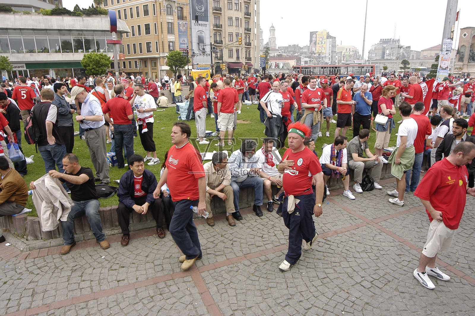 利物浦足球队的球迷照片摄影图片