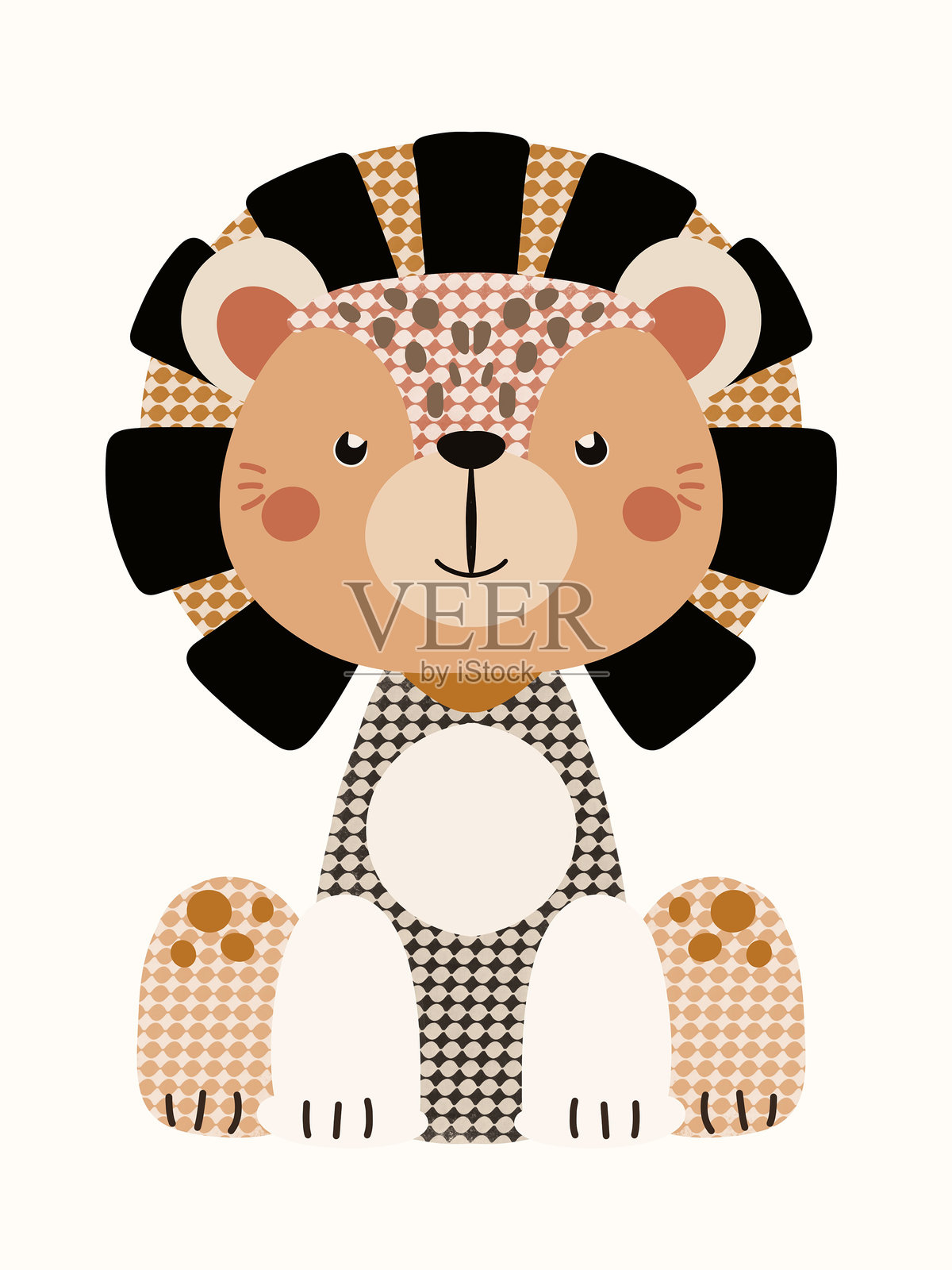 卡通动物矢量插图图形设计插画图片素材