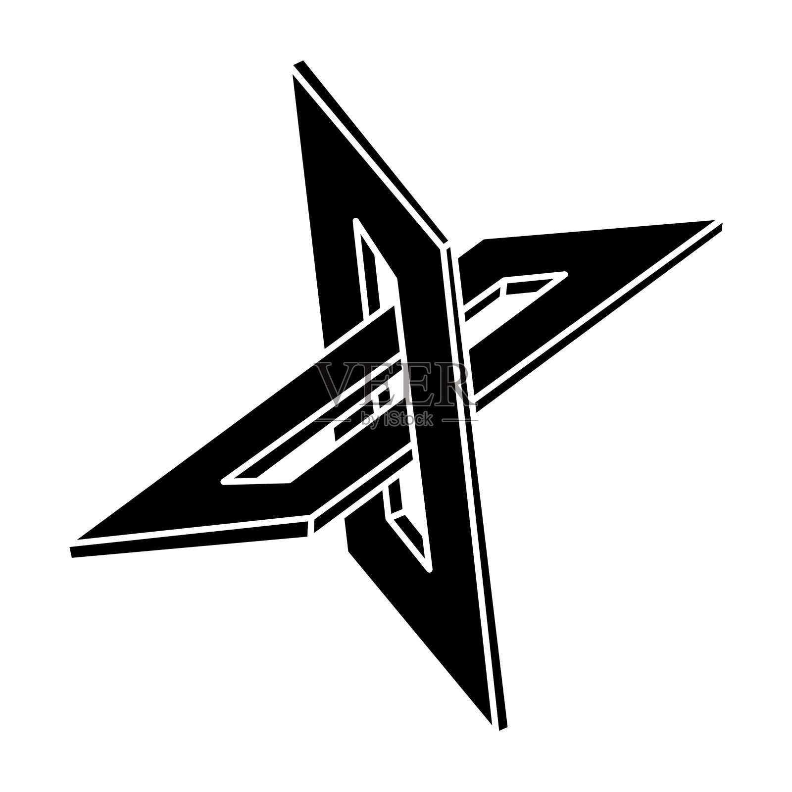 不可能的形状。神圣几何图形。视觉错觉。抽象的永恒几何物体。光学艺术。插画图片素材