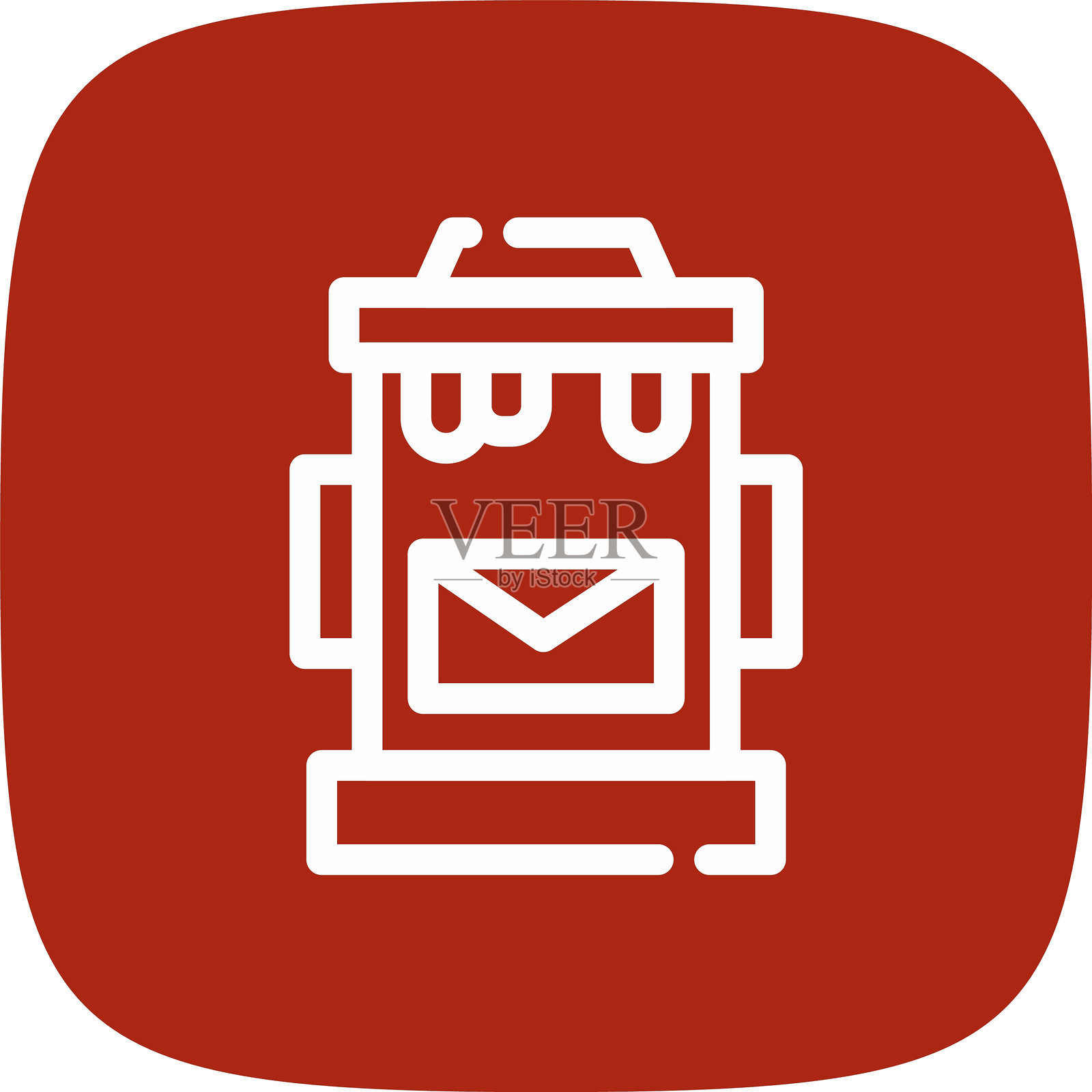 邮筒图标插画图片素材