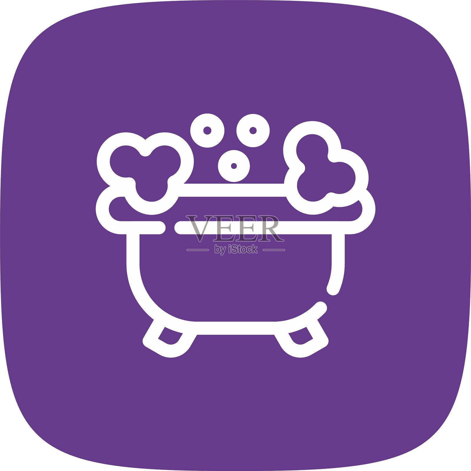 浴缸图标插画图片素材