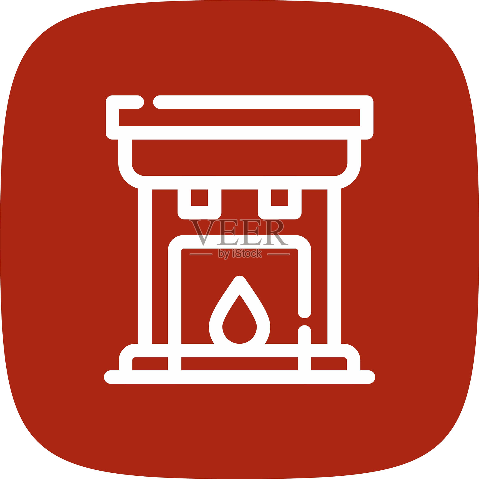 壁炉图标插画图片素材