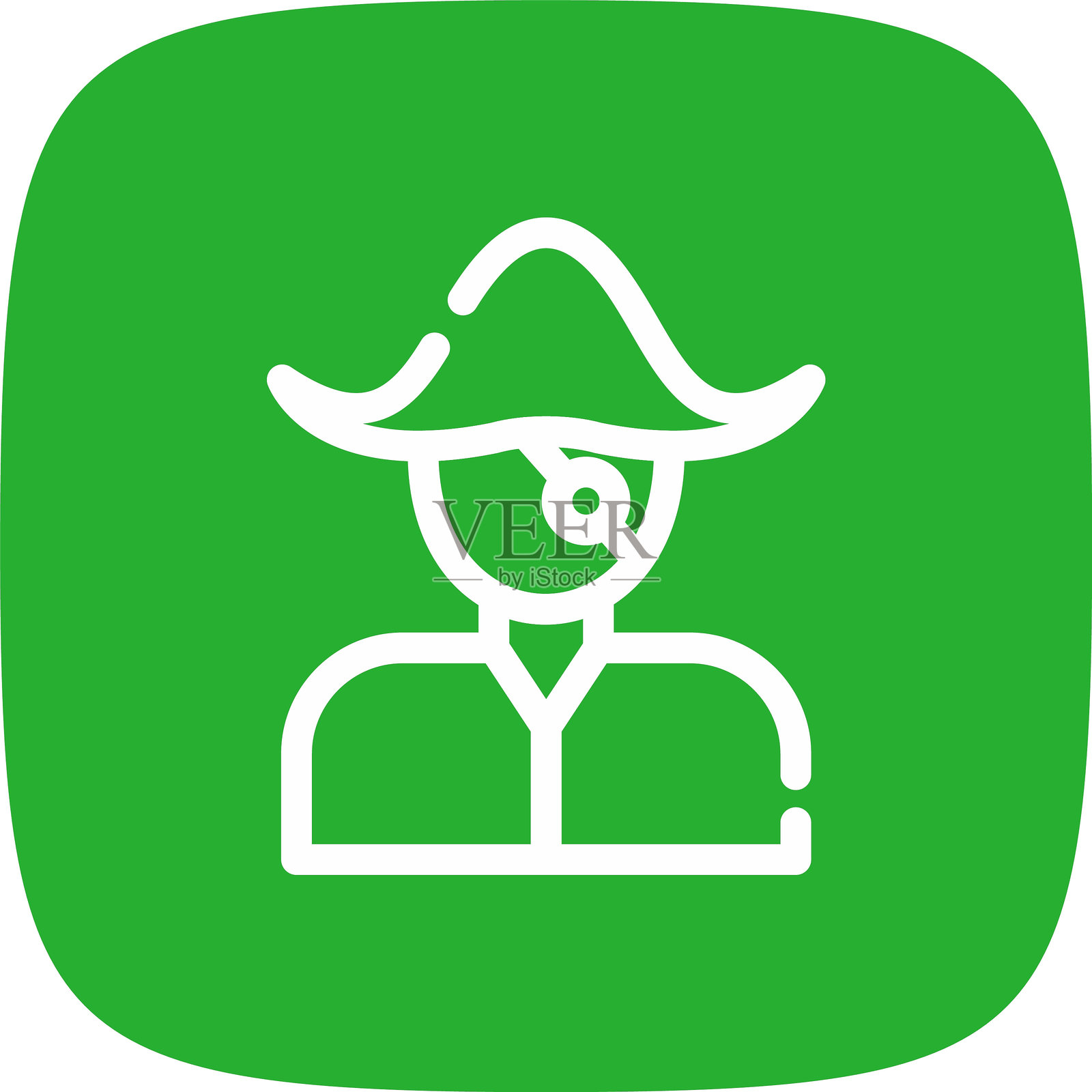 海盗旗图标插画图片素材