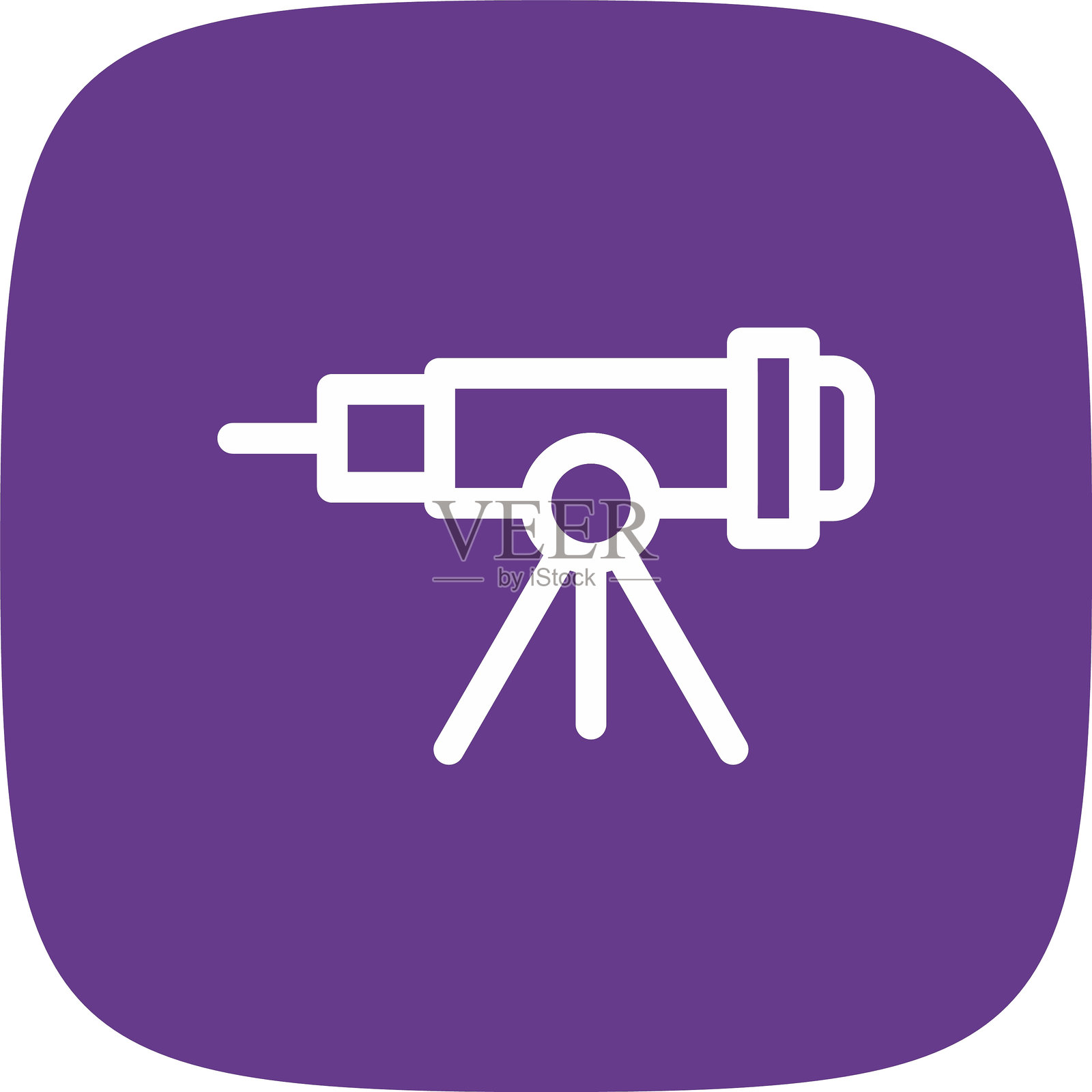 望远镜图标插画图片素材