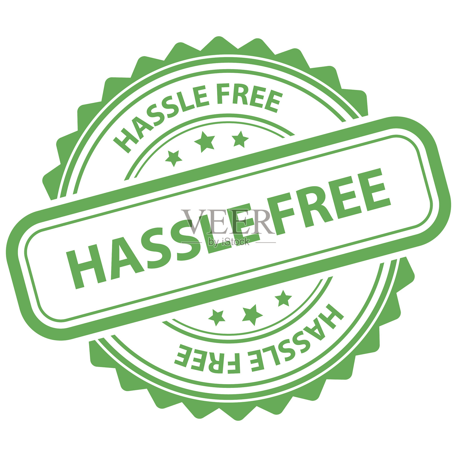 无忧橡胶印章插画图片素材