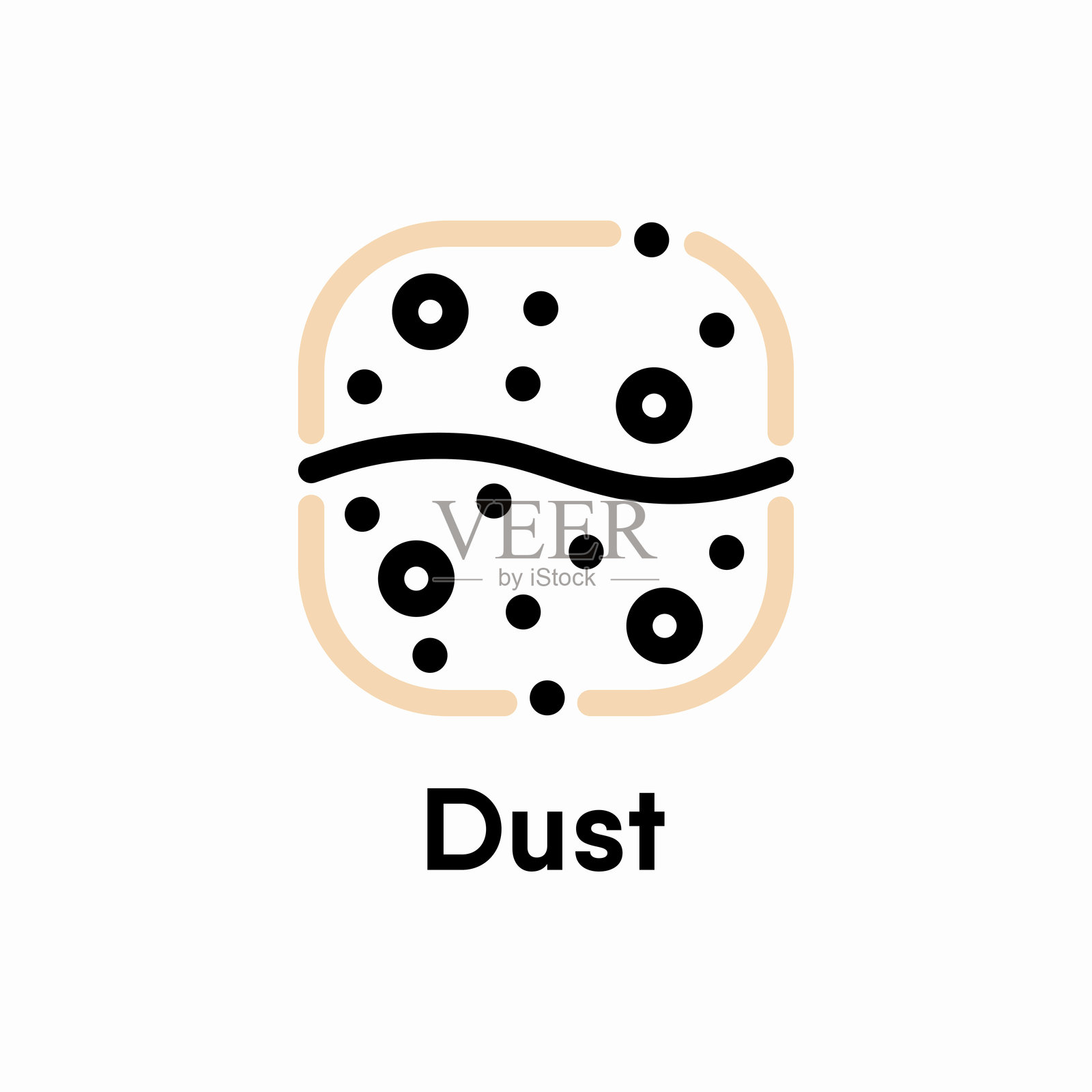 尘埃矢量信息标志插画图片素材