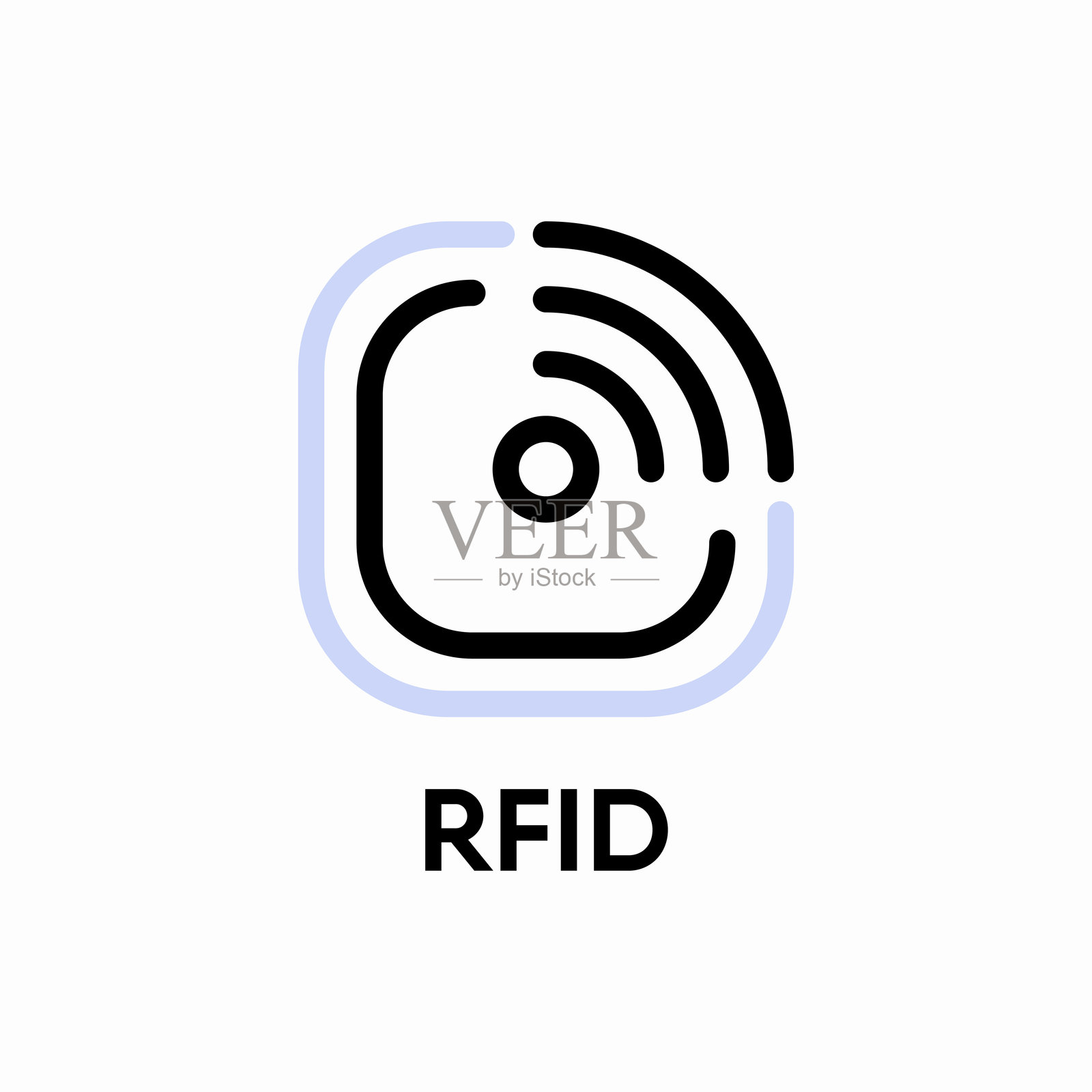 RFID矢量信息标志插画图片素材