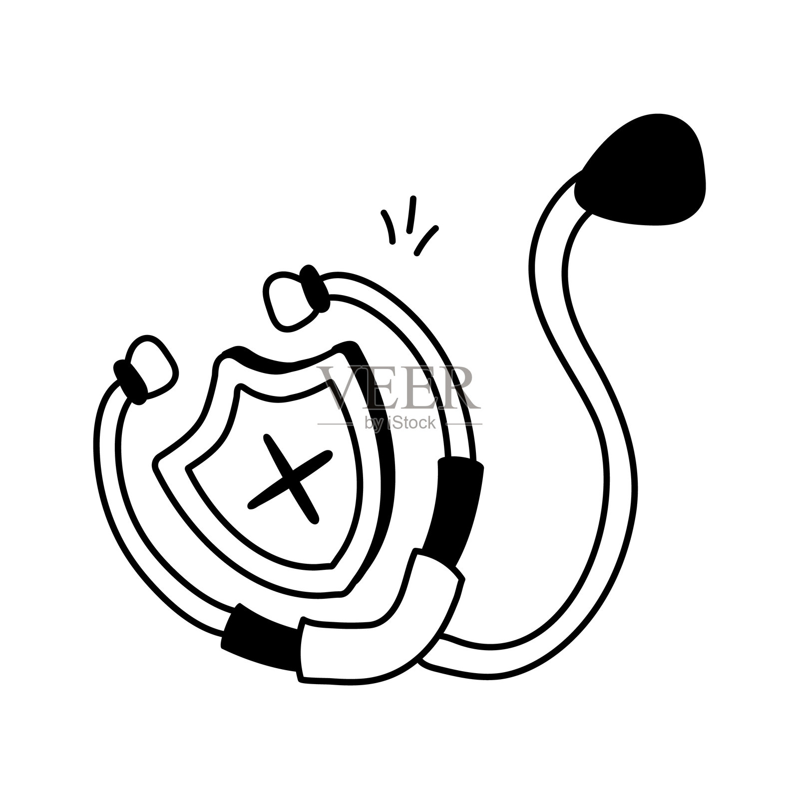 健康体检插画图片素材