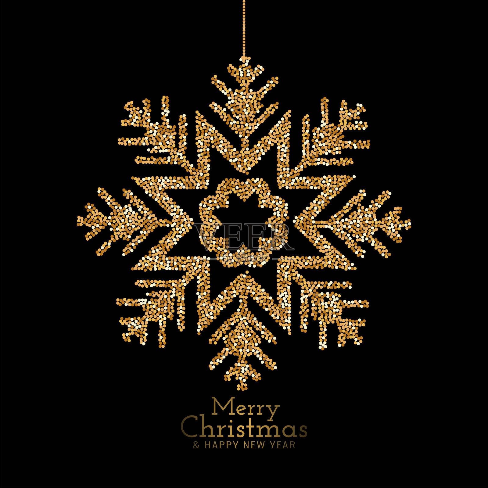 时尚的圣诞节装饰背景插画图片素材