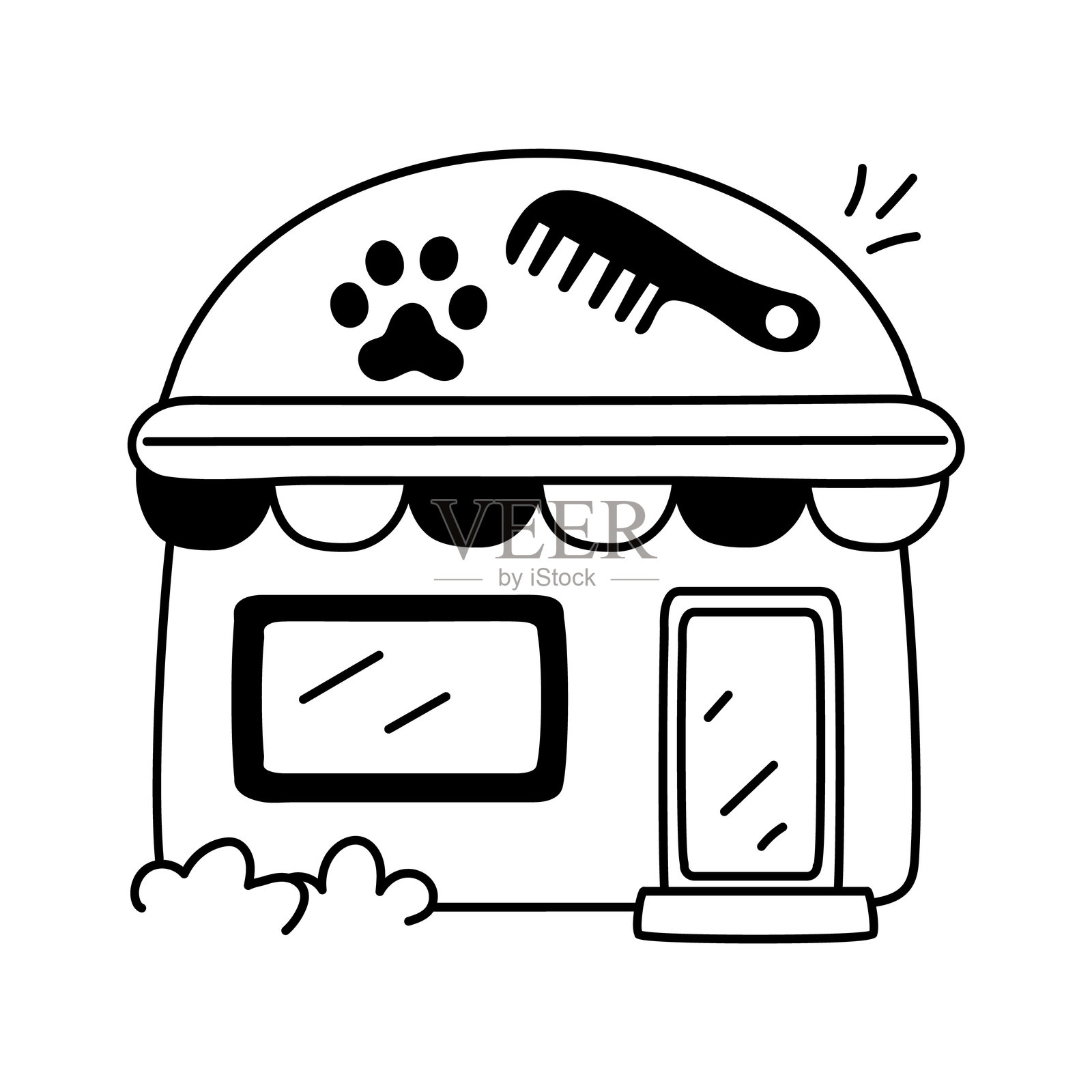 美容院插画图片素材