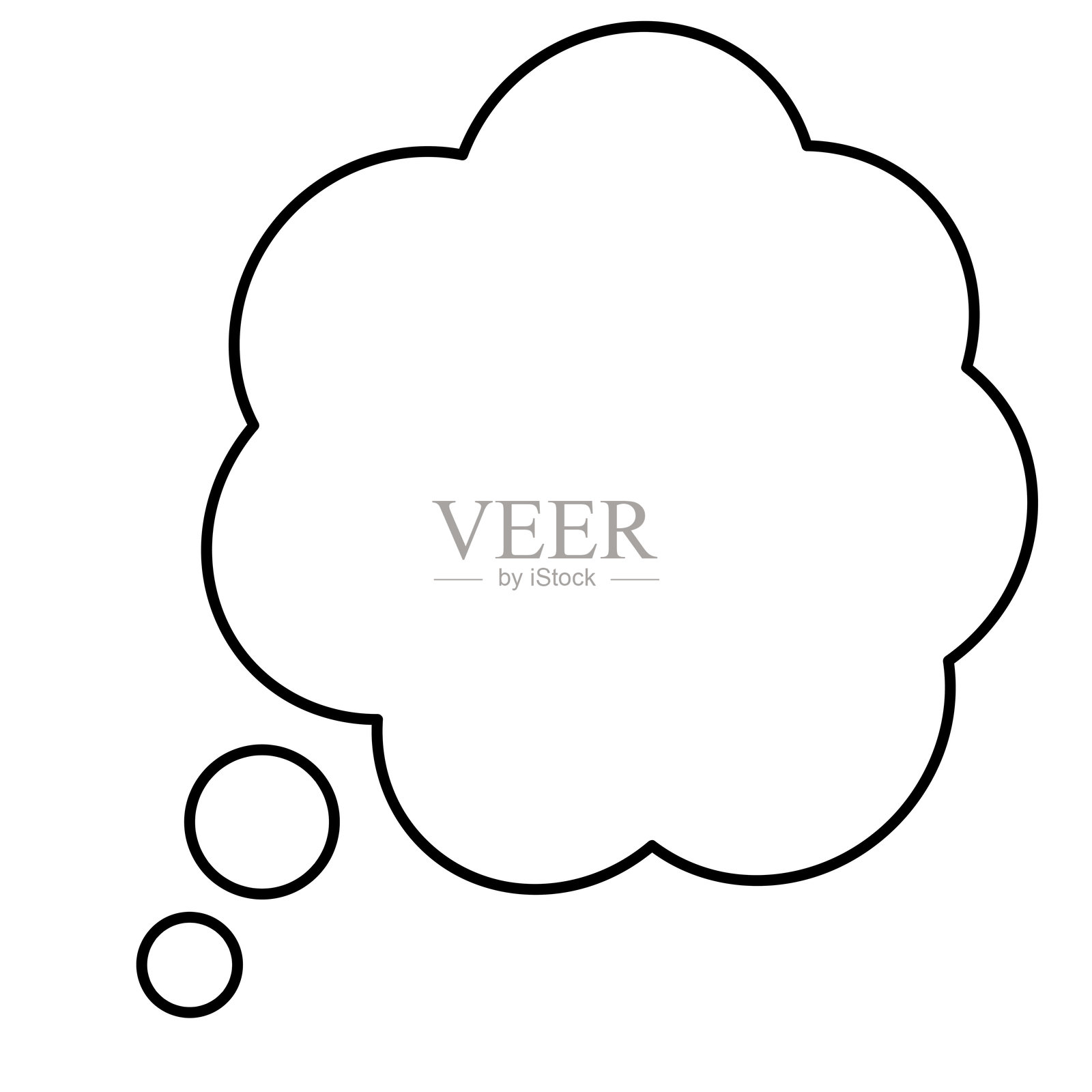 思维气泡。对话框 矢量图标符号图形独立标志网页图标设计插画图片素材