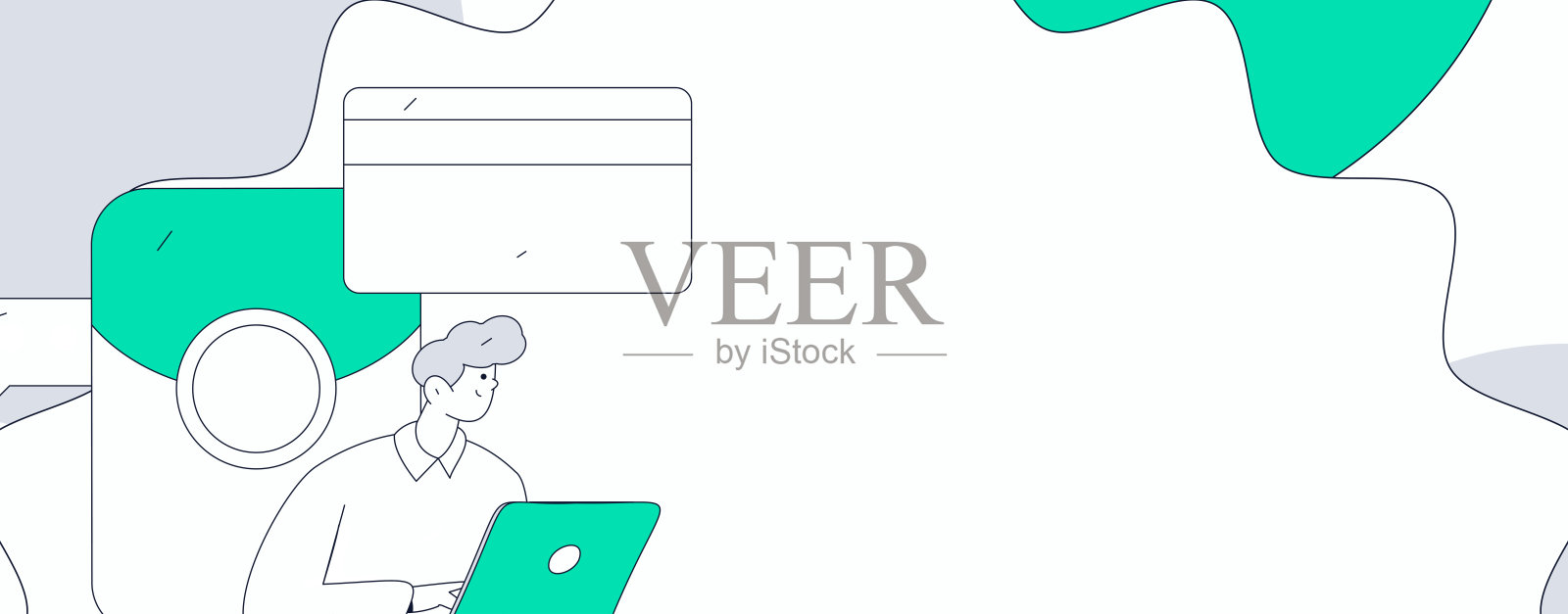 互联网金融管理投资扁平化矢量概念操作手绘插图插画图片素材