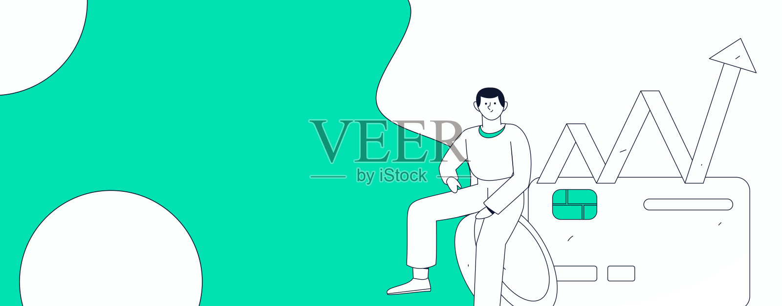 互联网金融管理投资扁平化矢量概念操作手绘插图插画图片素材