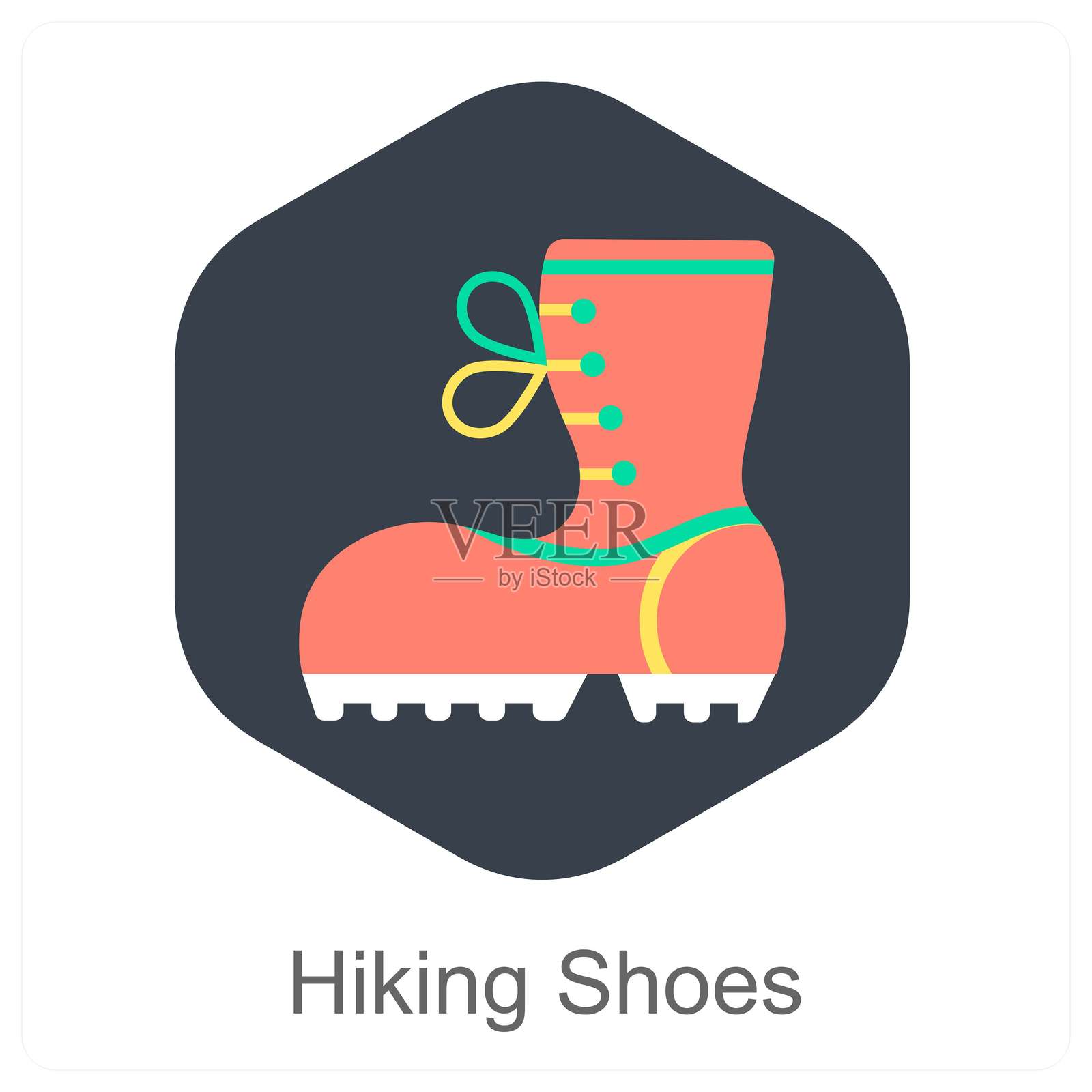 登山鞋插画图片素材