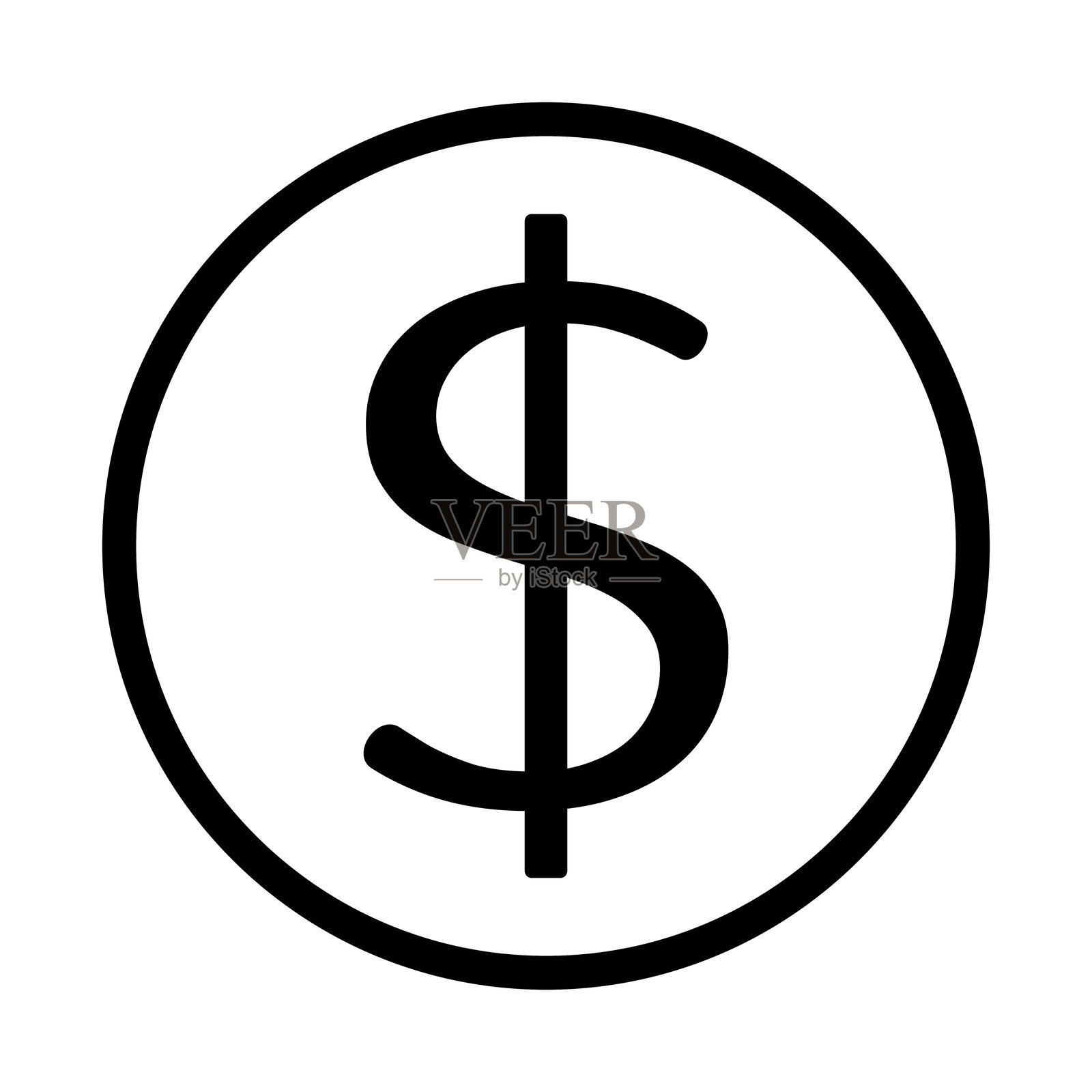 美元符号插画图片素材