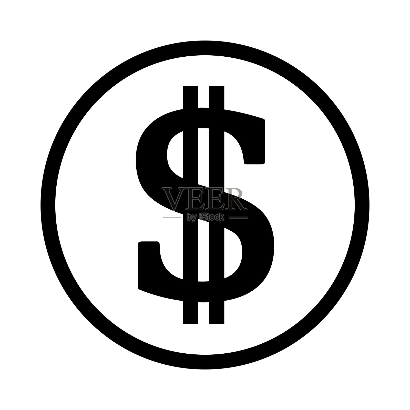 美元符号插画图片素材