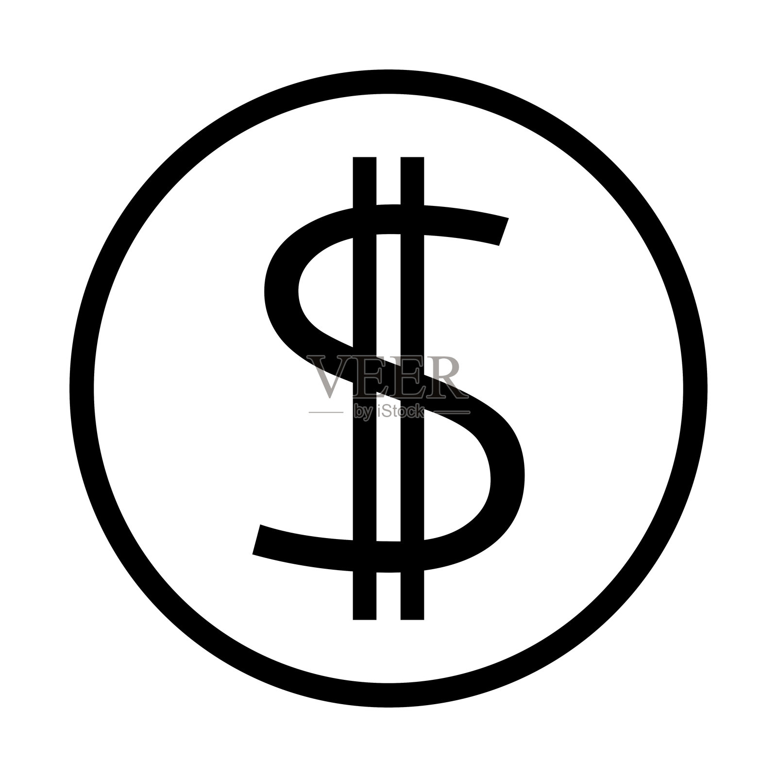 美元符号插画图片素材