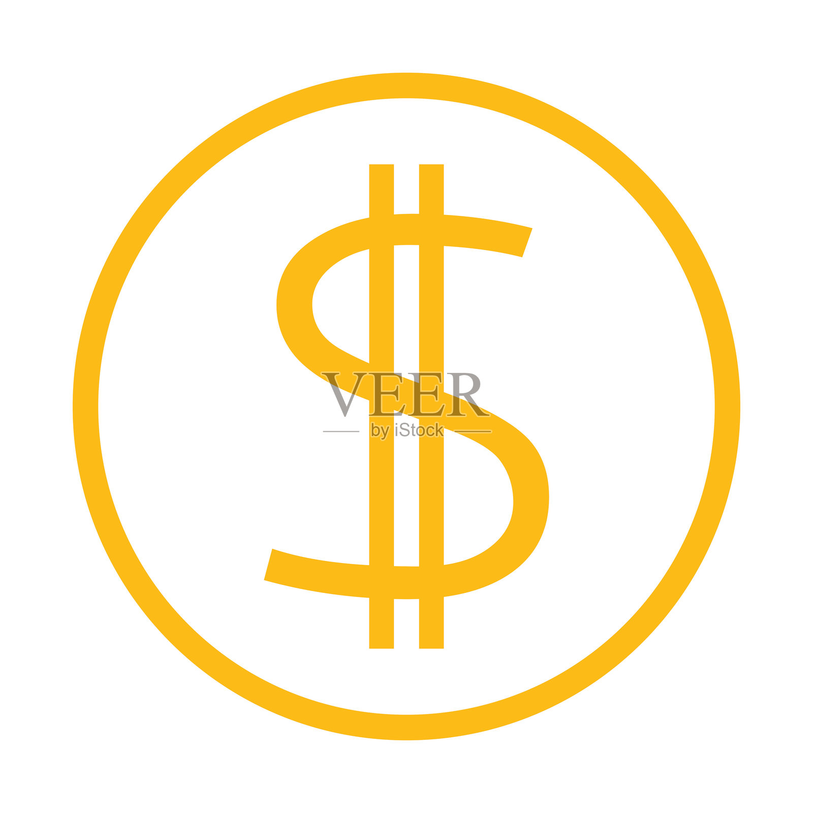 美元符号插画图片素材