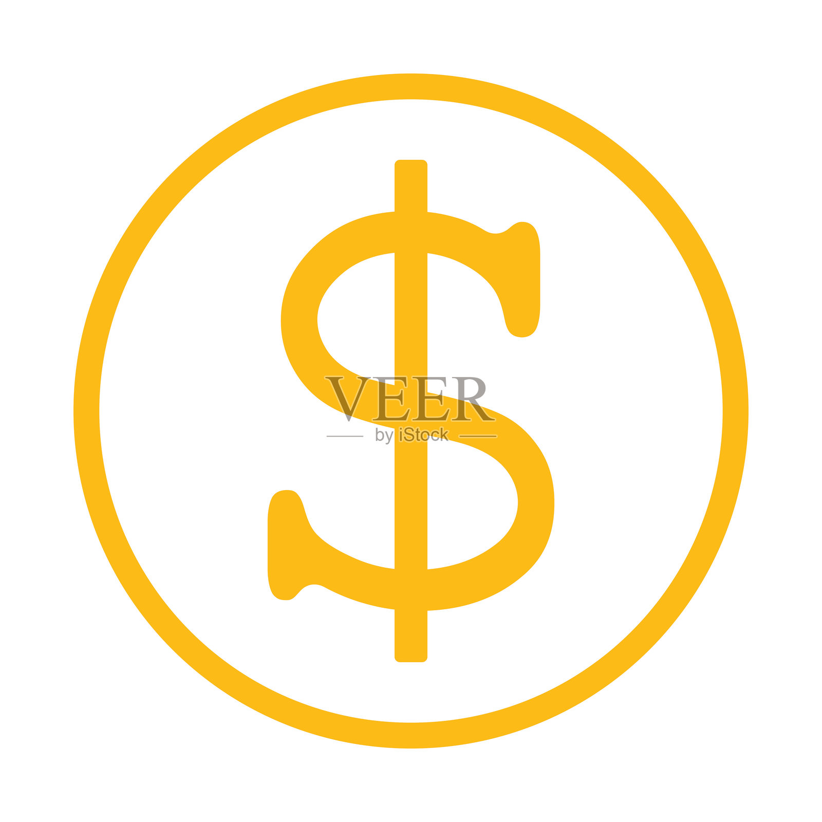 美元符号插画图片素材